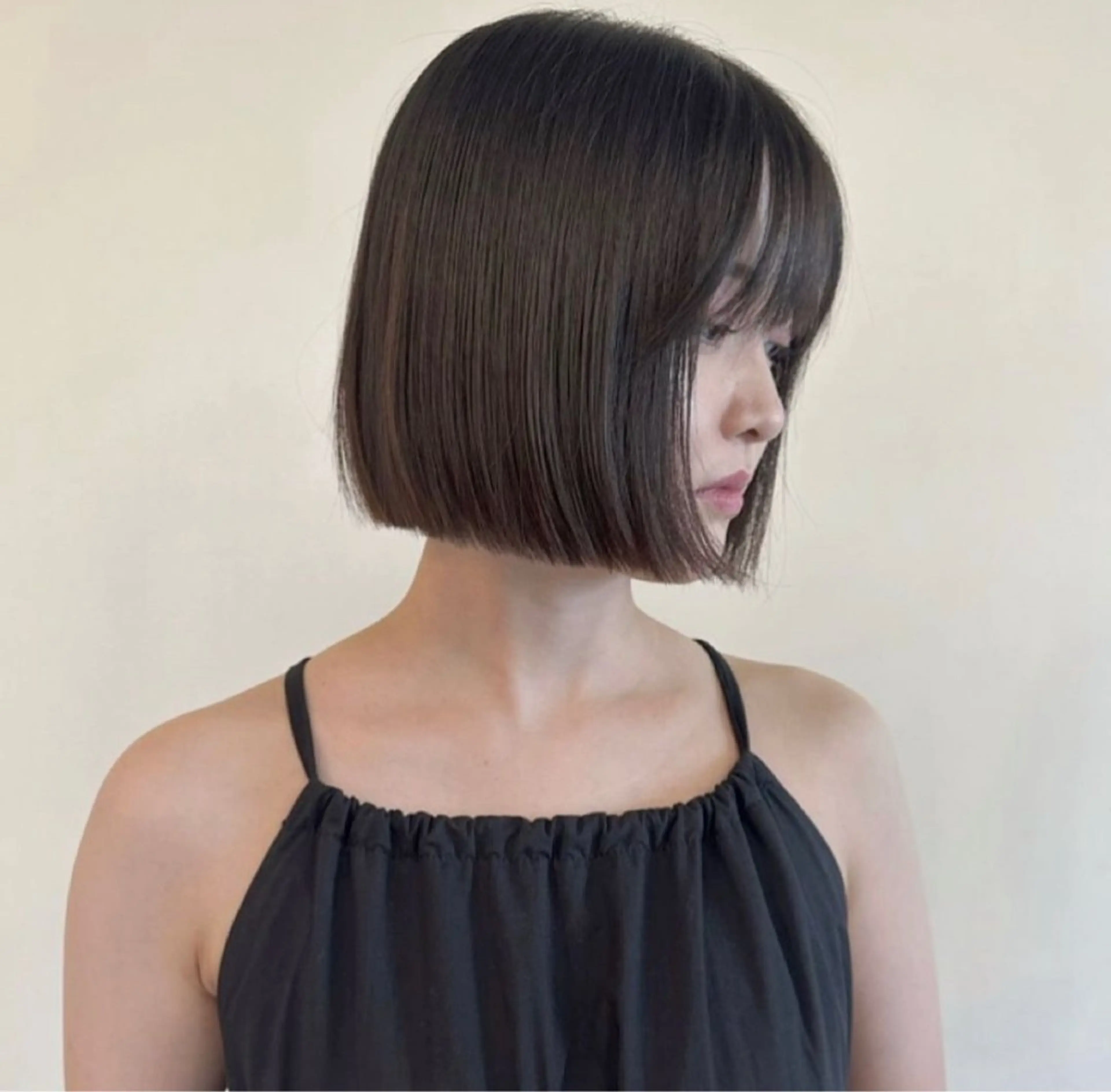 ショート ボブ タンバルモリ 韓国風ヘア 韓国ボブ/ハッシュ カットKIRAのヘアスタイル