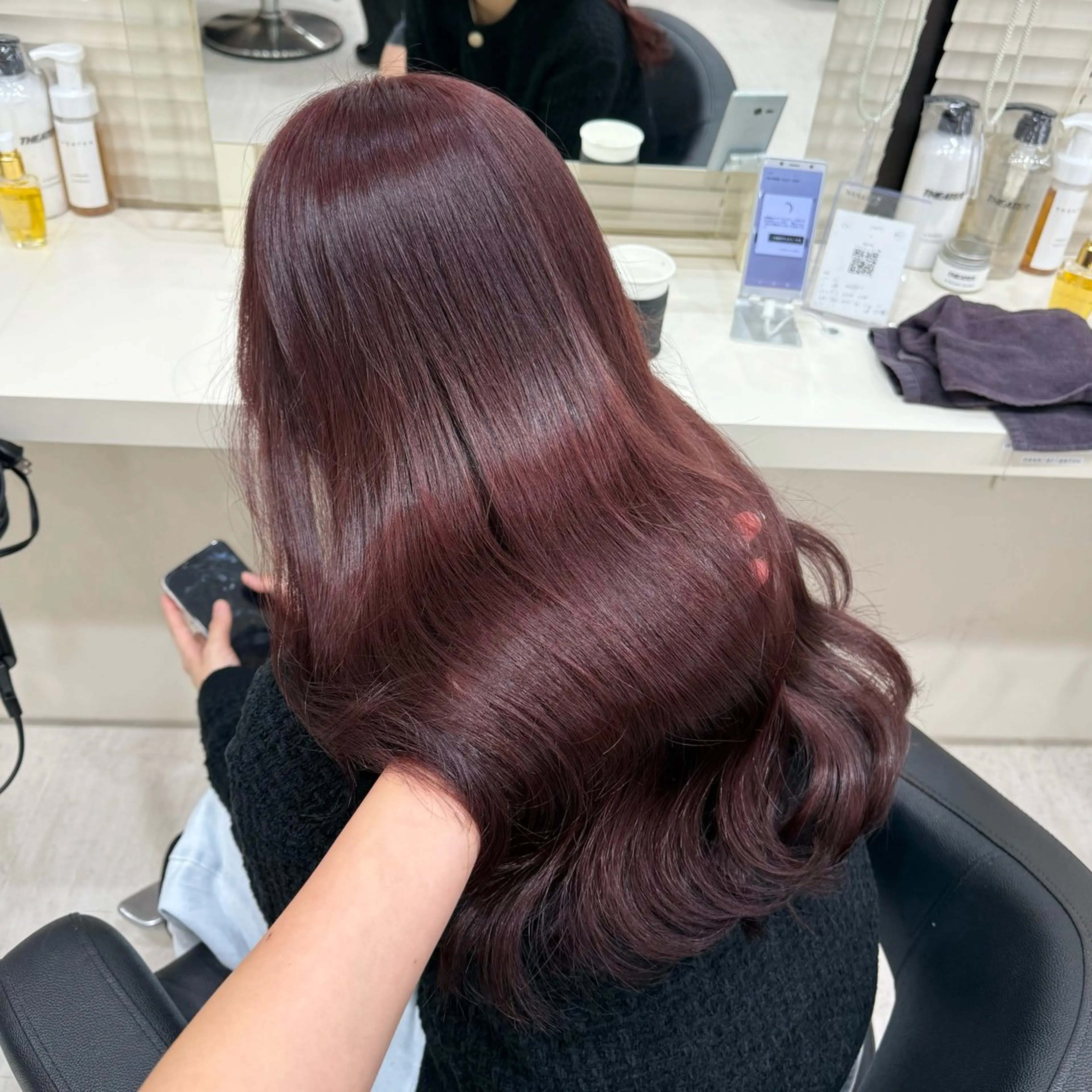 セミロング 🎀🫧透明感 ピンクラベンダー💟のヘアスタイル