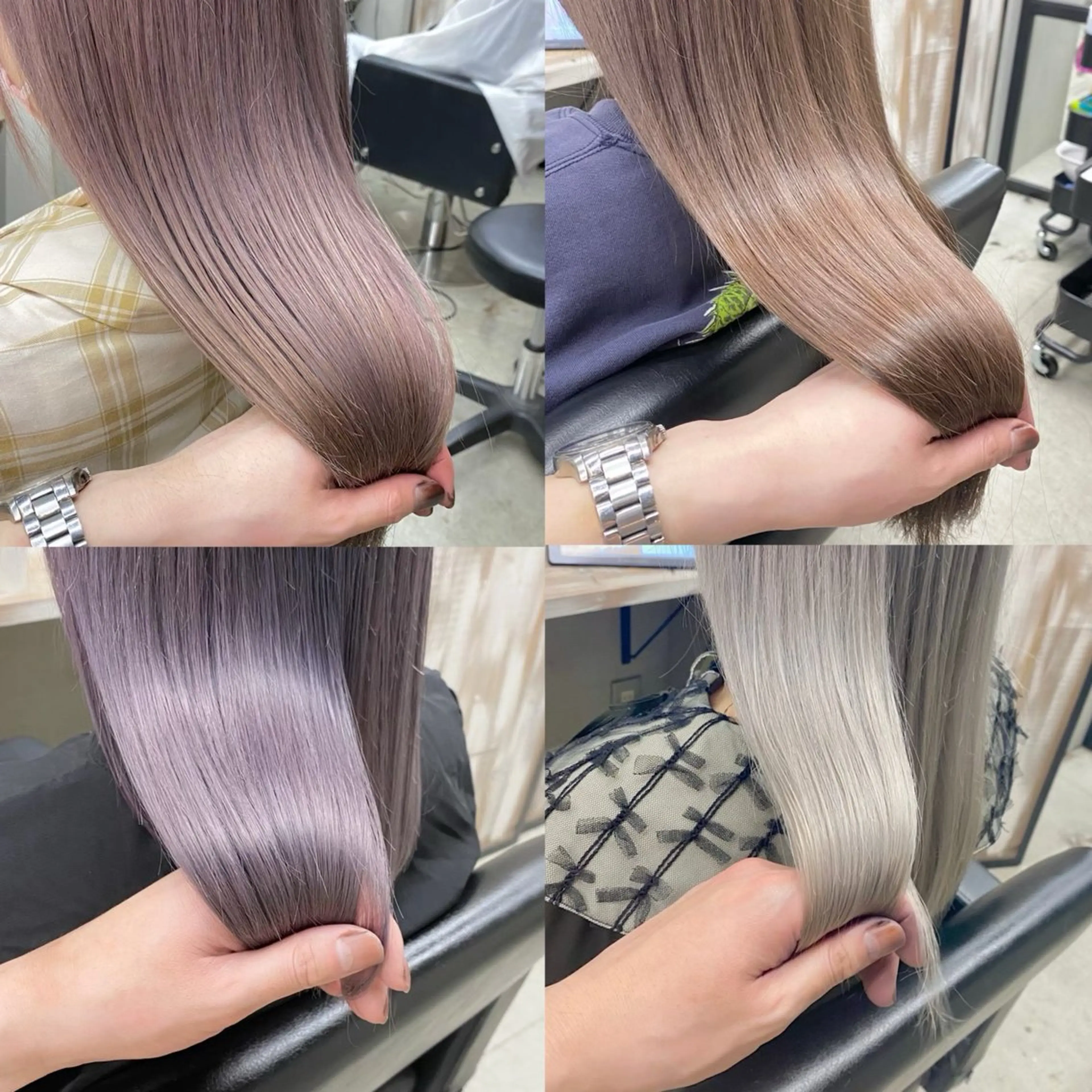 セミロング ヘアカラー 透明感🌱ハイトーン ✨艶髪🫧川﨑　翼のヘアスタイル