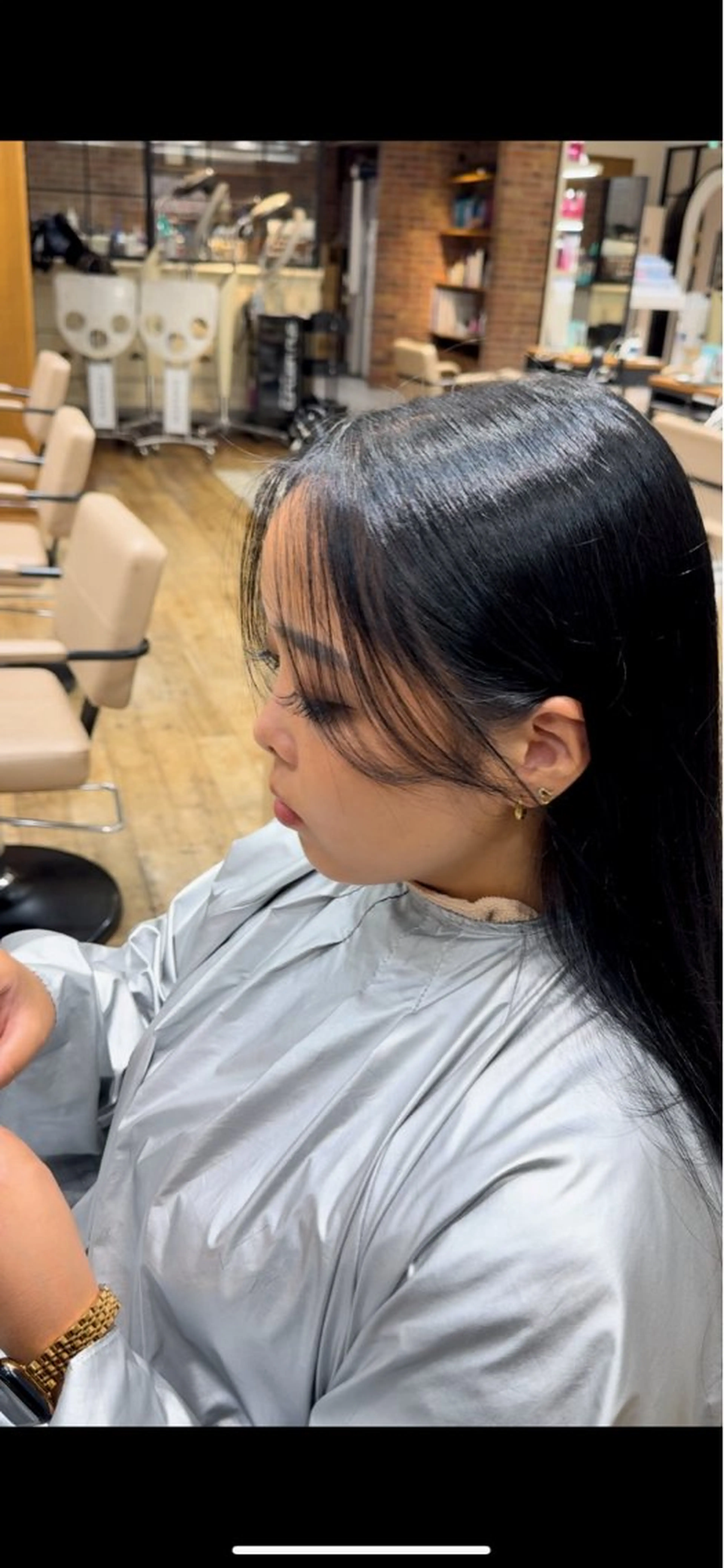 ロング カット 新宿/レイヤー 顔周りカット溝手優太のヘアスタイル
