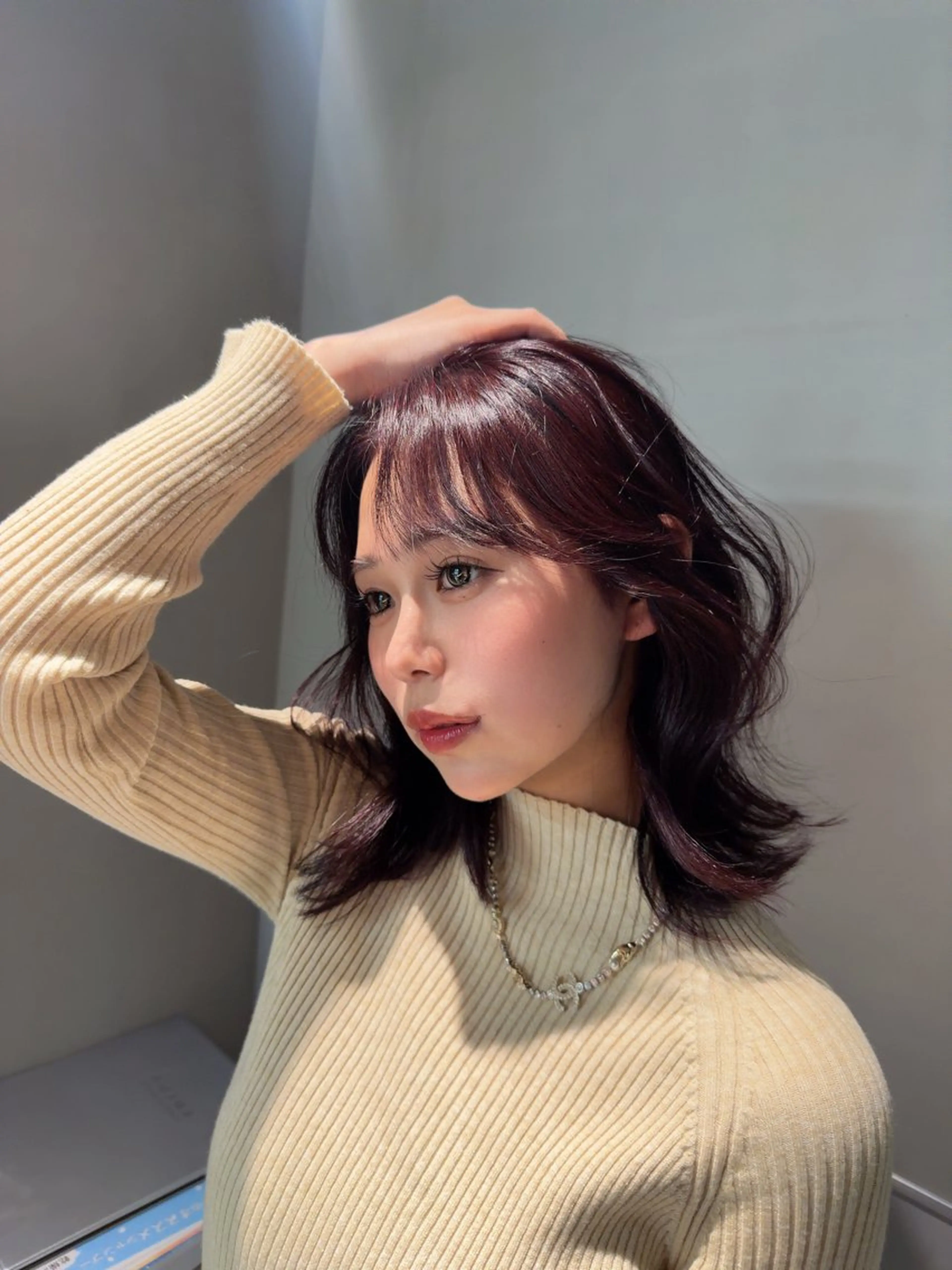 ミディアム 韓国ヘア/レイヤー Londエレンのヘアスタイル