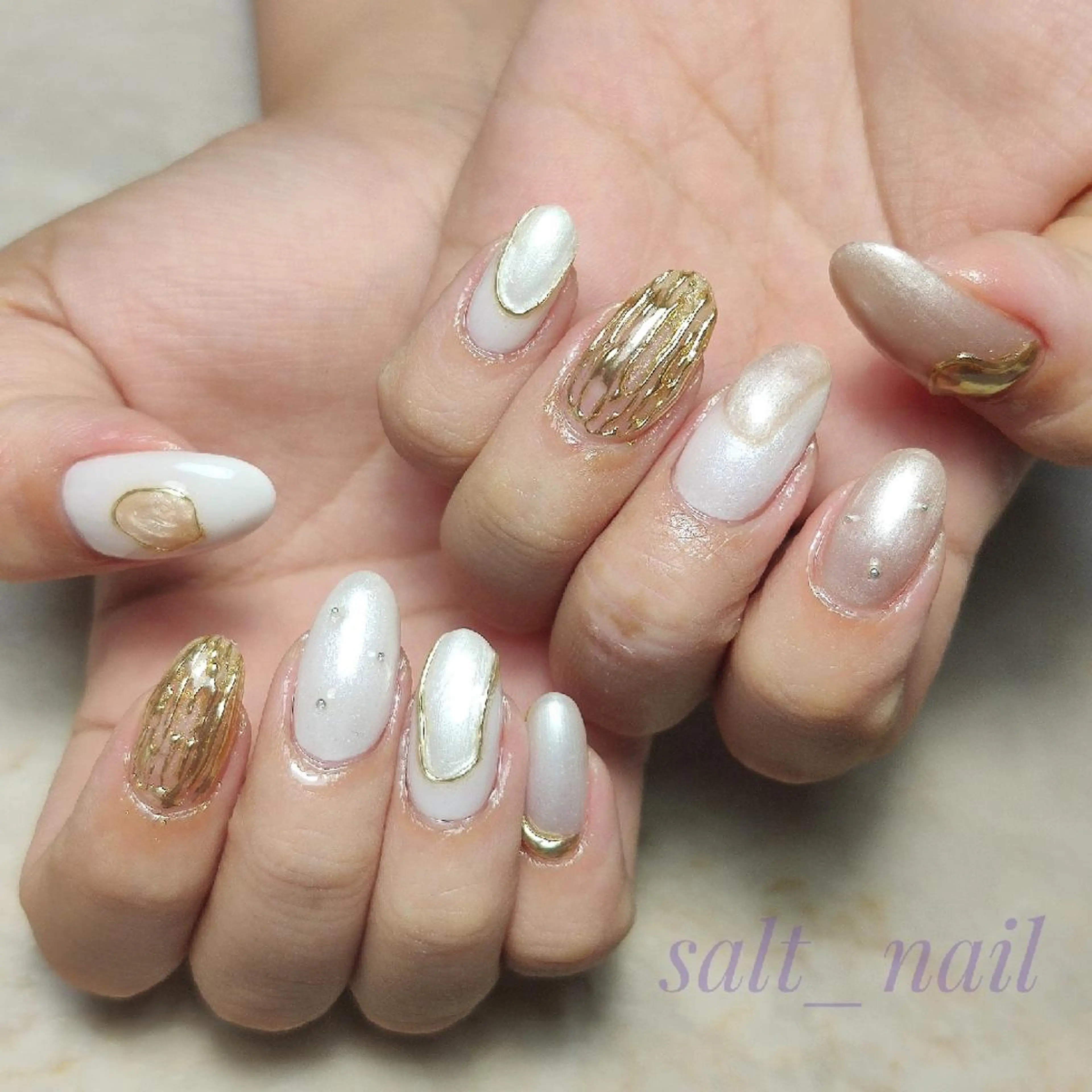 ネイル ニュアンスネイル ハンドネイル 個人サロン saltnailのネイルデザイン