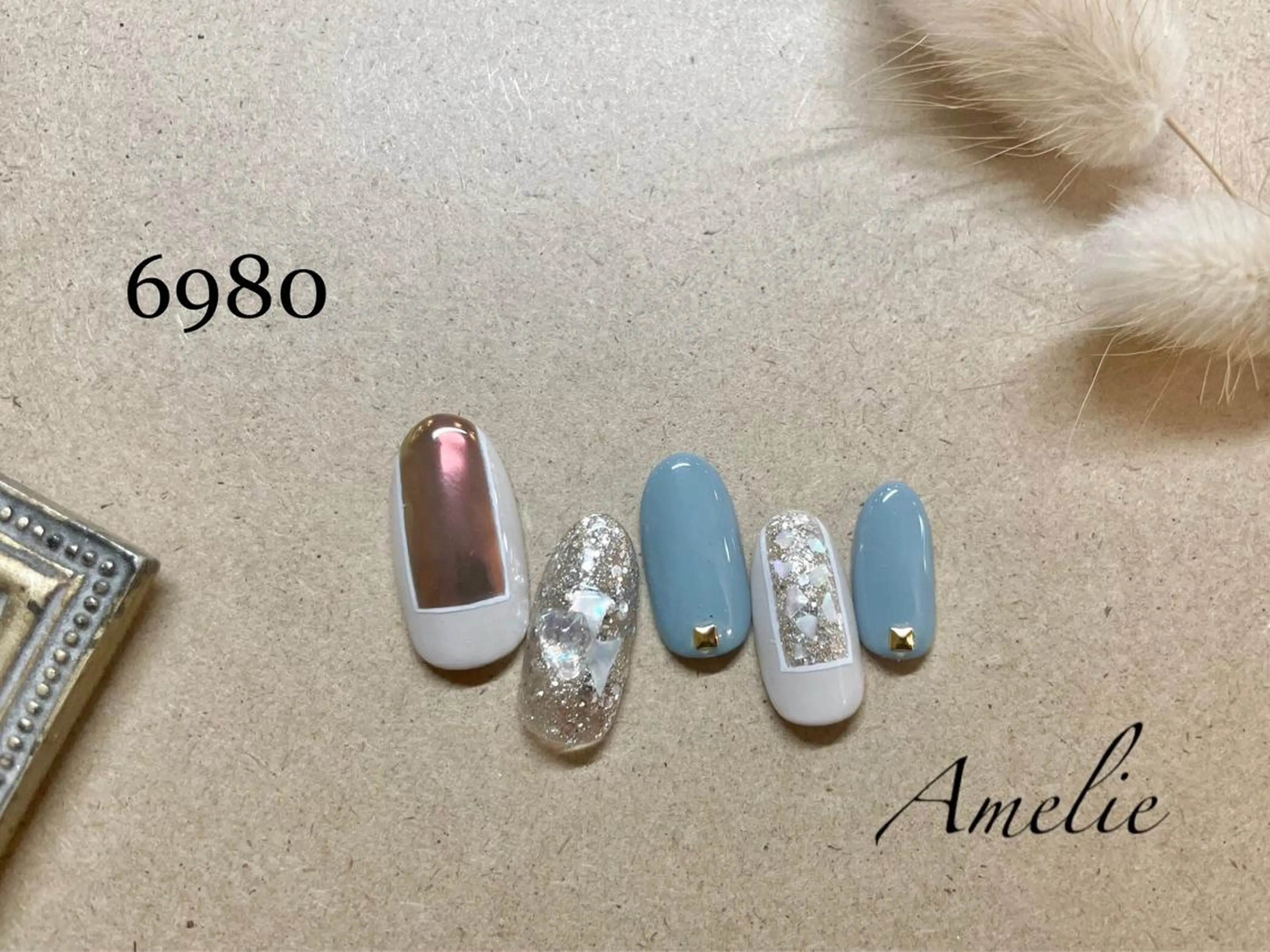 ネイル ハンドネイル いちじゅう あおいのネイルデザイン