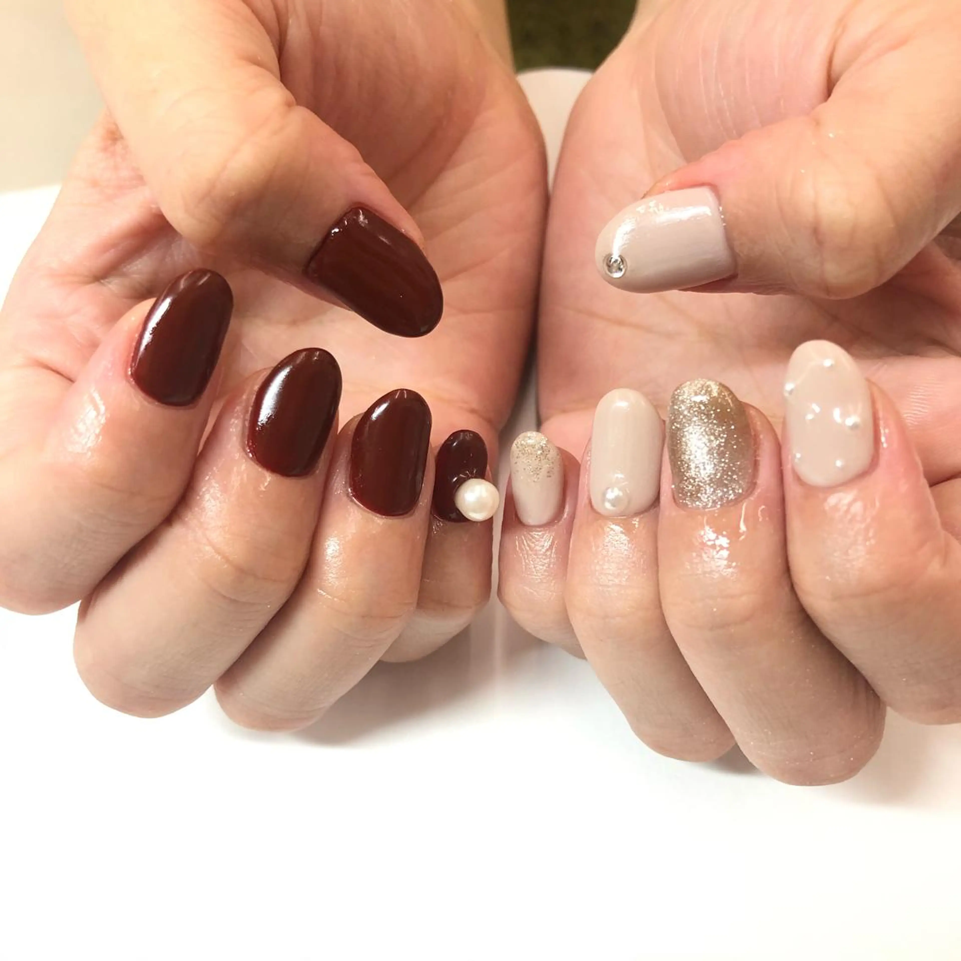 ネイル シンプルネイル ハンドネイル フットネイル Minami 🍓のネイルデザイン