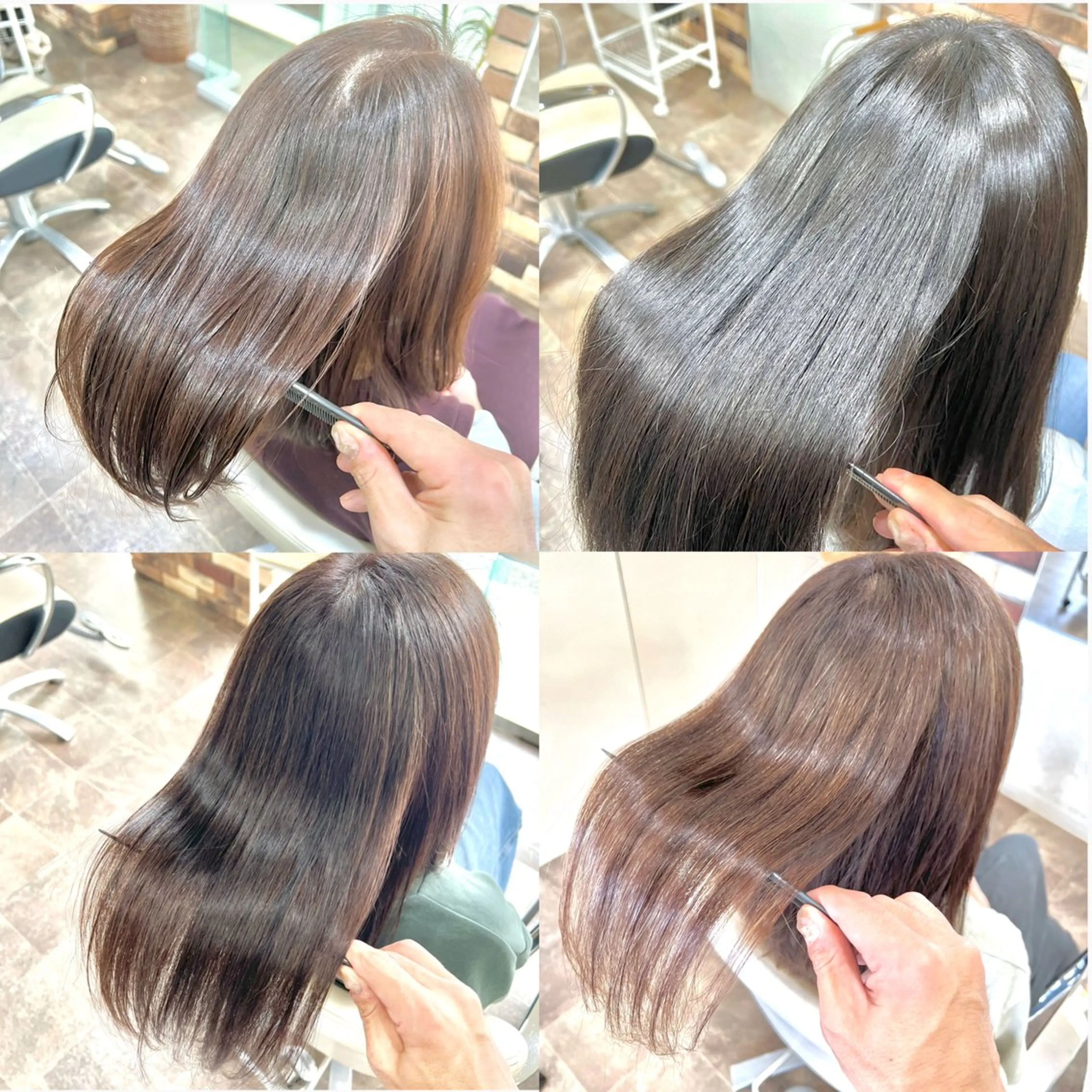 ロング 髪質改善 縮毛矯正 大人女性の縮毛矯正/ 艶髪職人/馬渕樹のヘアスタイル