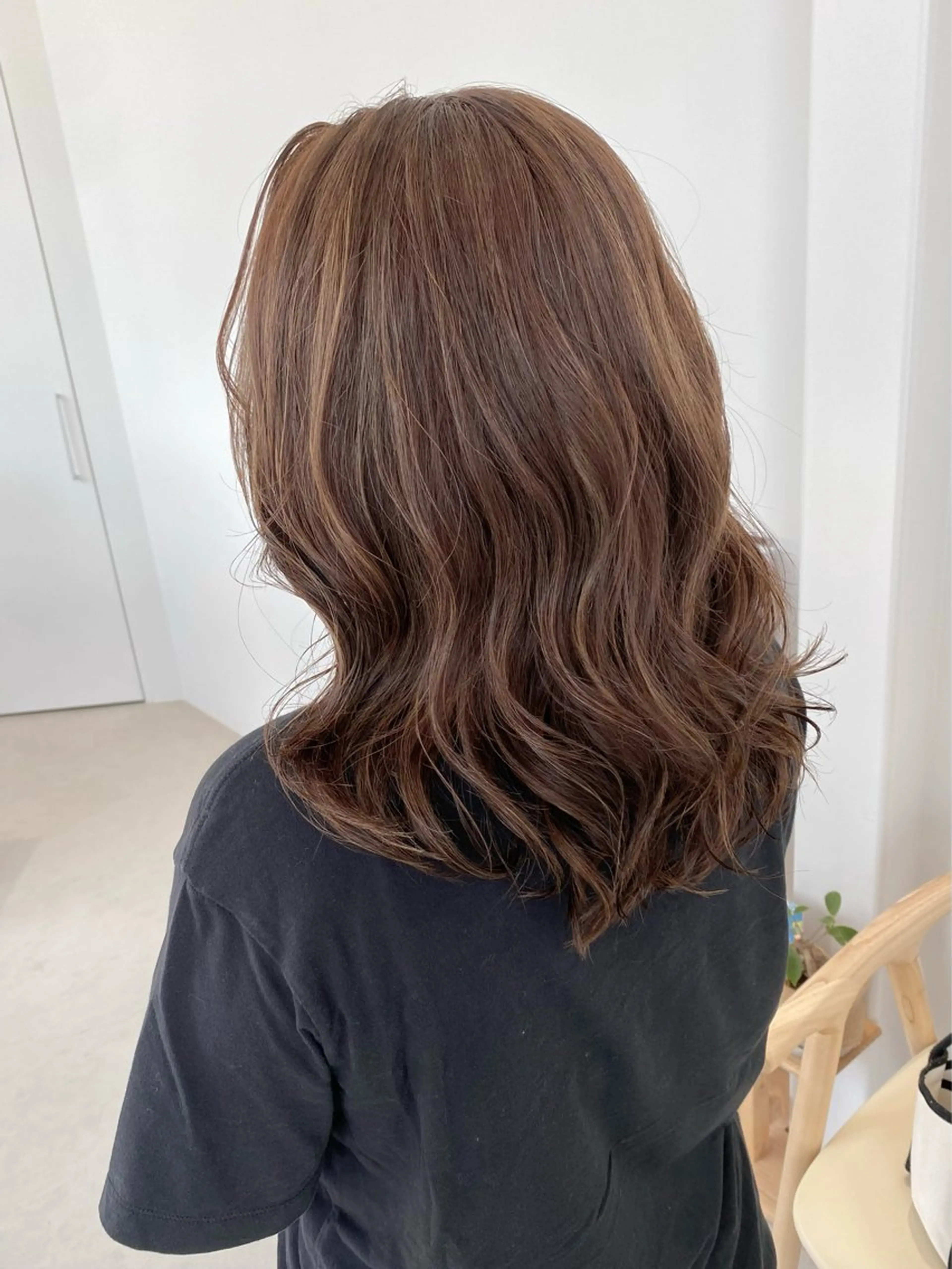セミロング ハイライト 川合 勇気のヘアスタイル