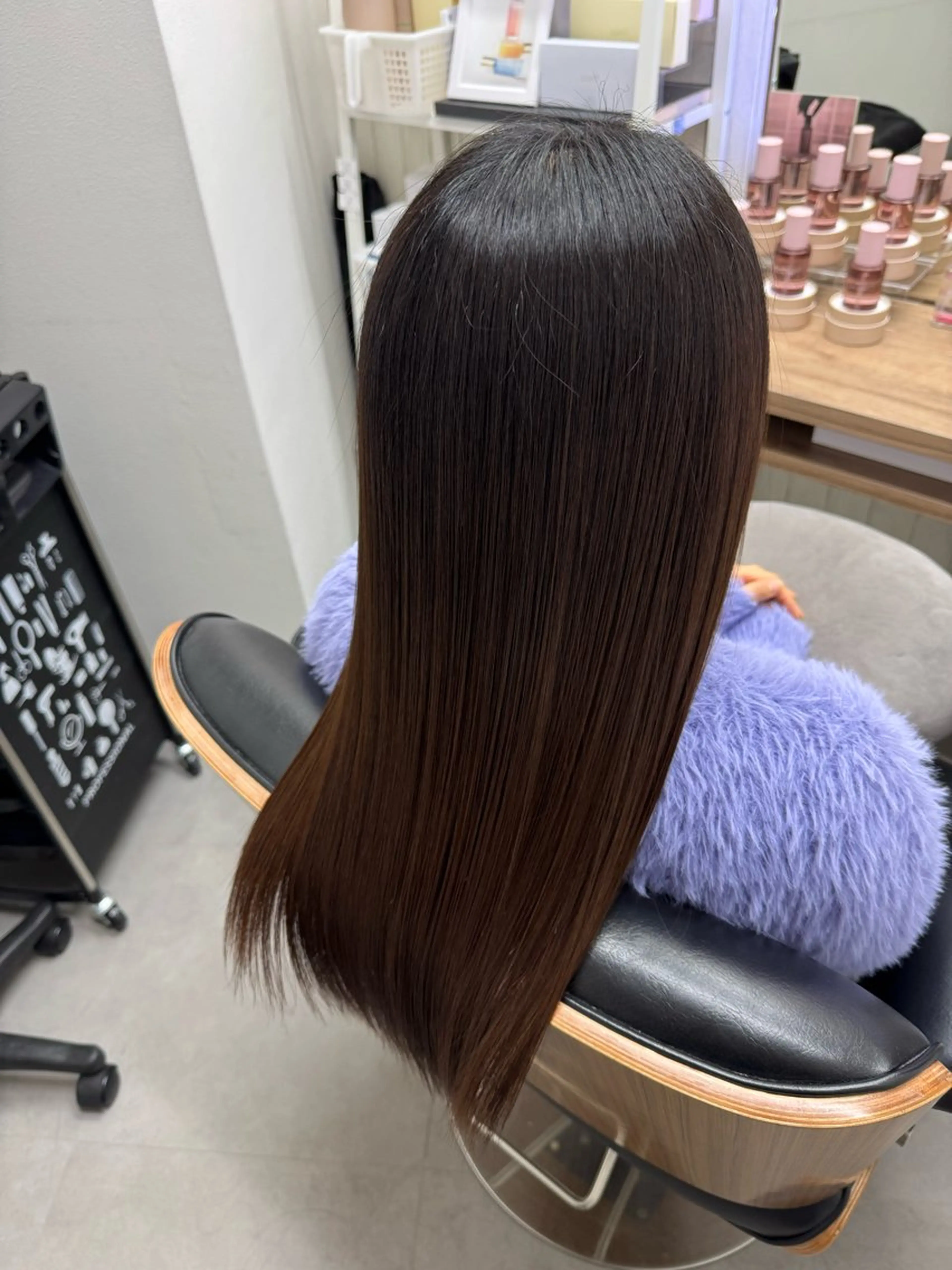 ロング 髪質改善 韓国風ヘア レイヤーカット 縮毛矯正 トリートメント 艶髪改善師/高橋潤 /縮毛矯正のヘアスタイル
