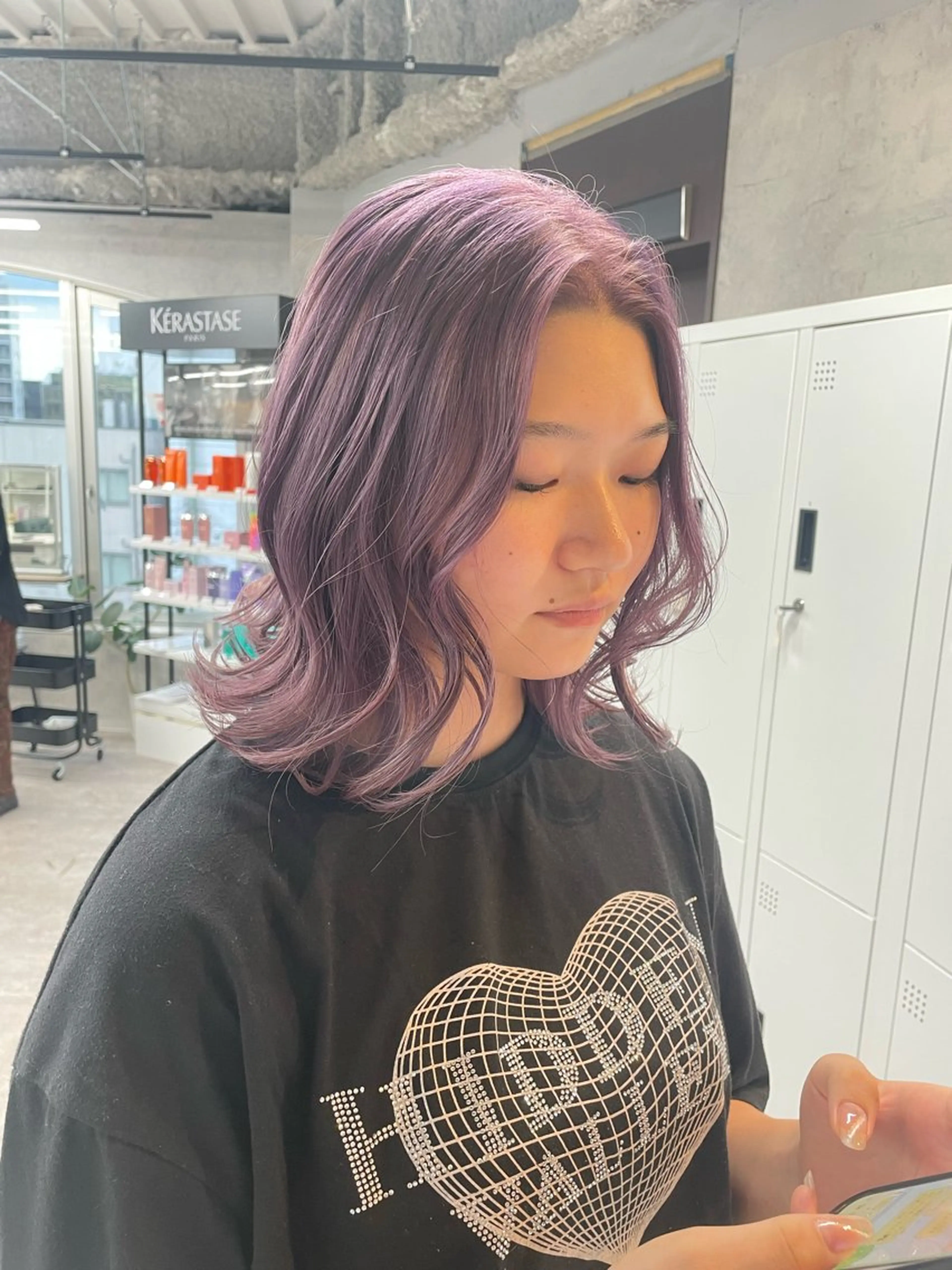 【ケアブリーチ使用】カット＋ブリーチダブルカラー（ブリーチ＋オンカラー）マスクTR🌈の写真