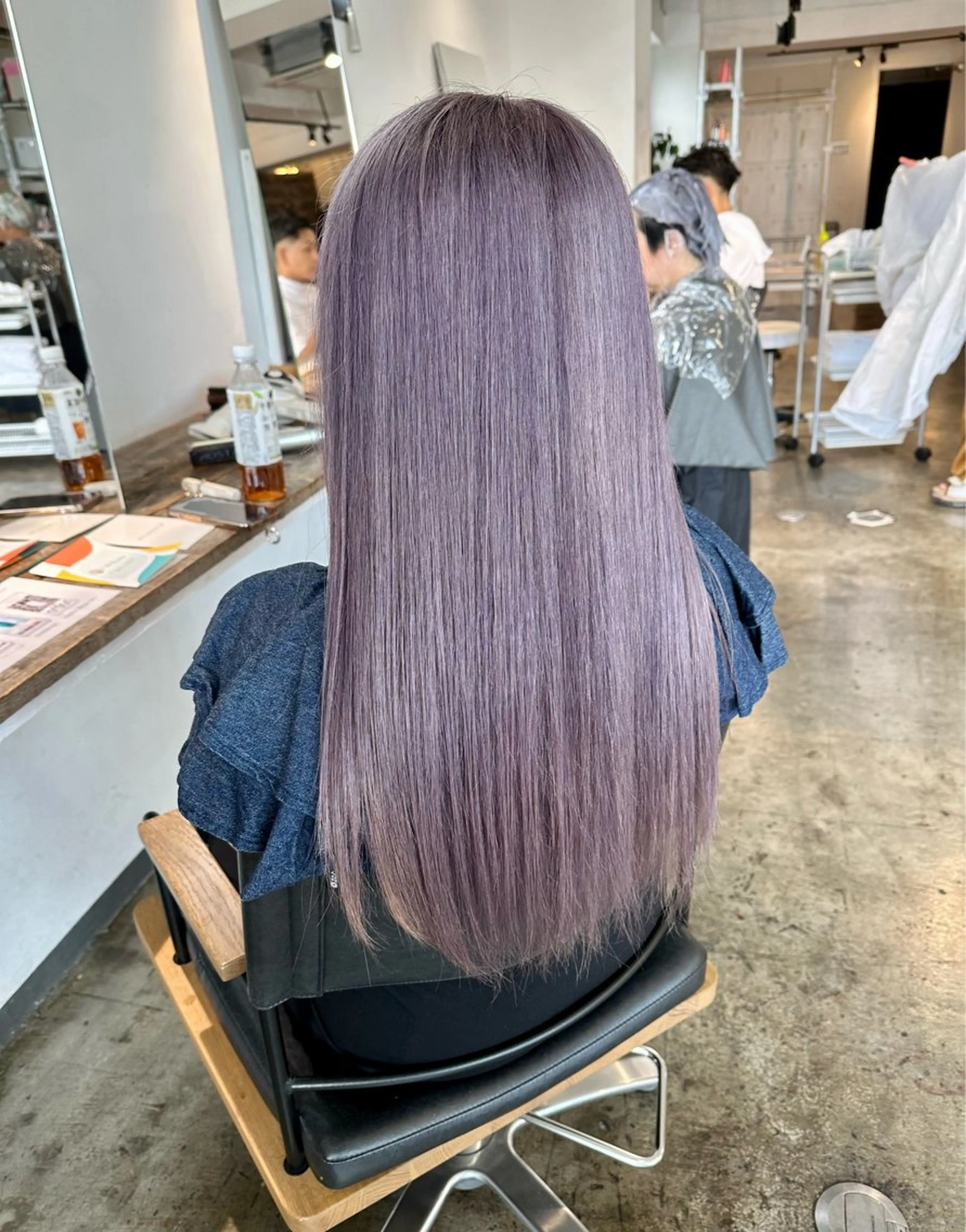 ロング カラー ヘアカラー トリートメント ヘアセット ✨艶ブリーチカラー ✨四ノ宮裕己のヘアスタイル