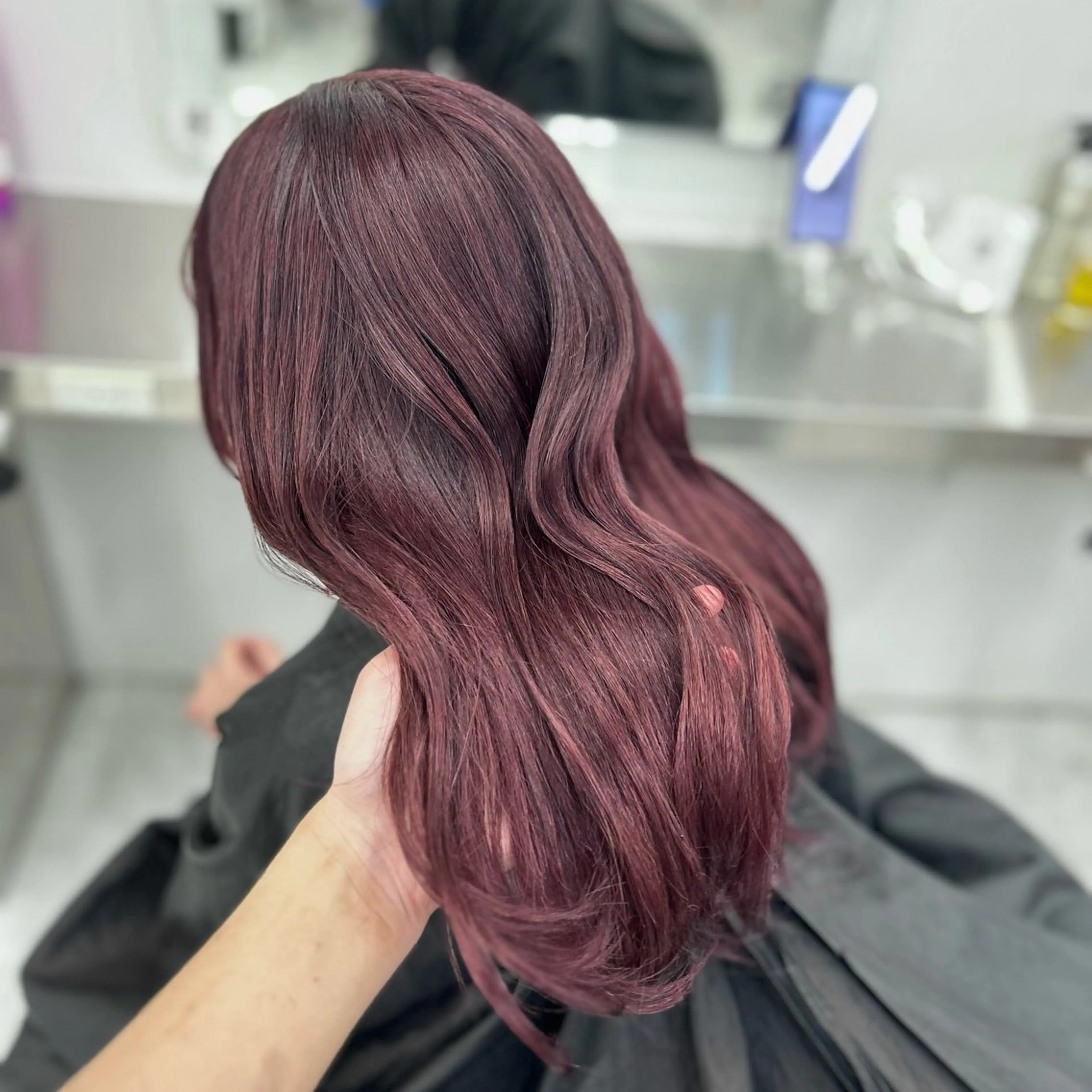 セミロング ヘアカラー トリートメント ヘッドスパ ヘアセット 🥀艶髪/似合わせ 暖色/まな🥀のヘアスタイル