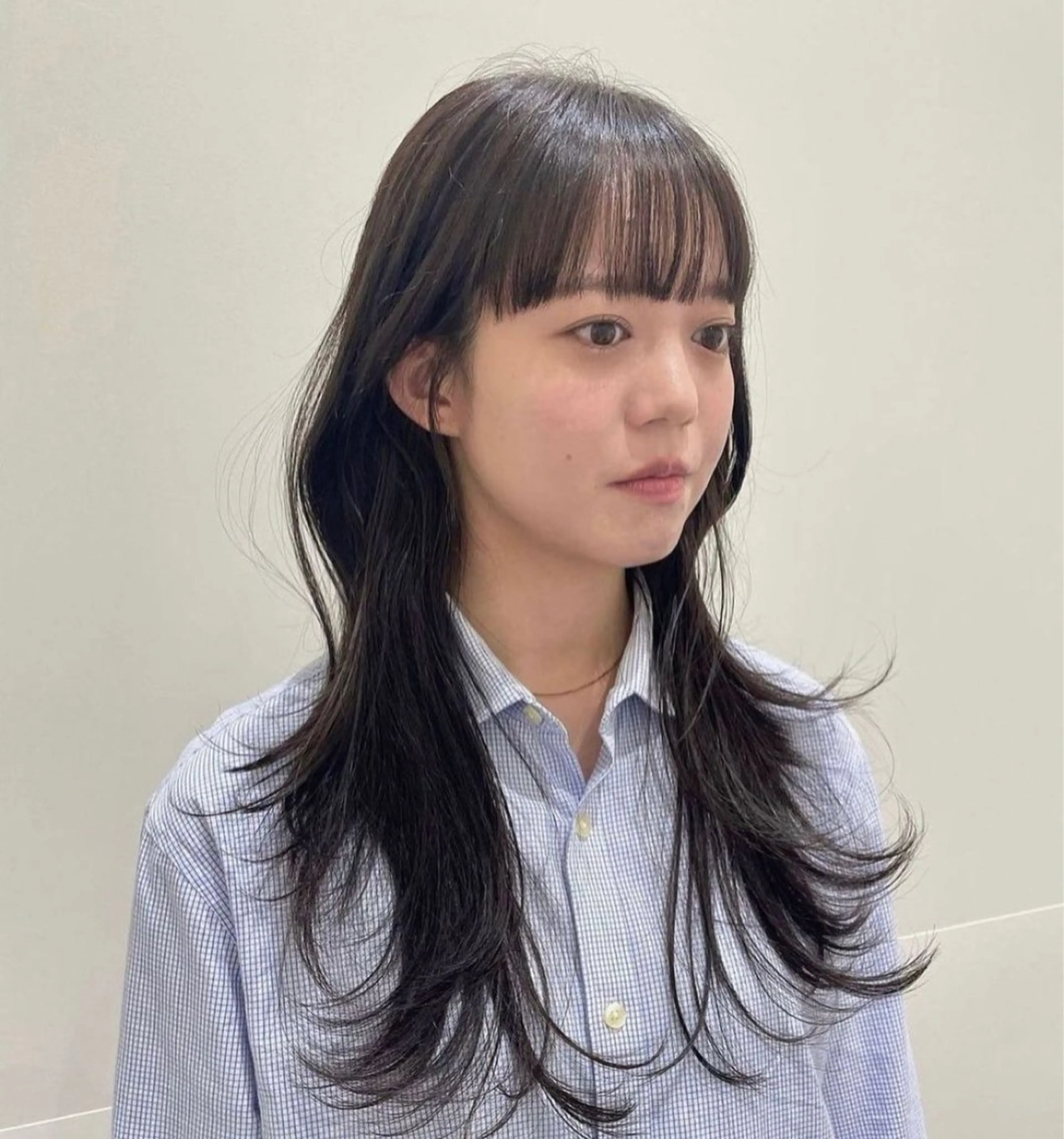 ロング 韓国風ヘア レイヤーカット カット ヘアカラー トリートメント ❤︎︎韓国ヘア❤︎︎ 𝑺𝒉𝒊𝒉𝒐のヘアスタイル