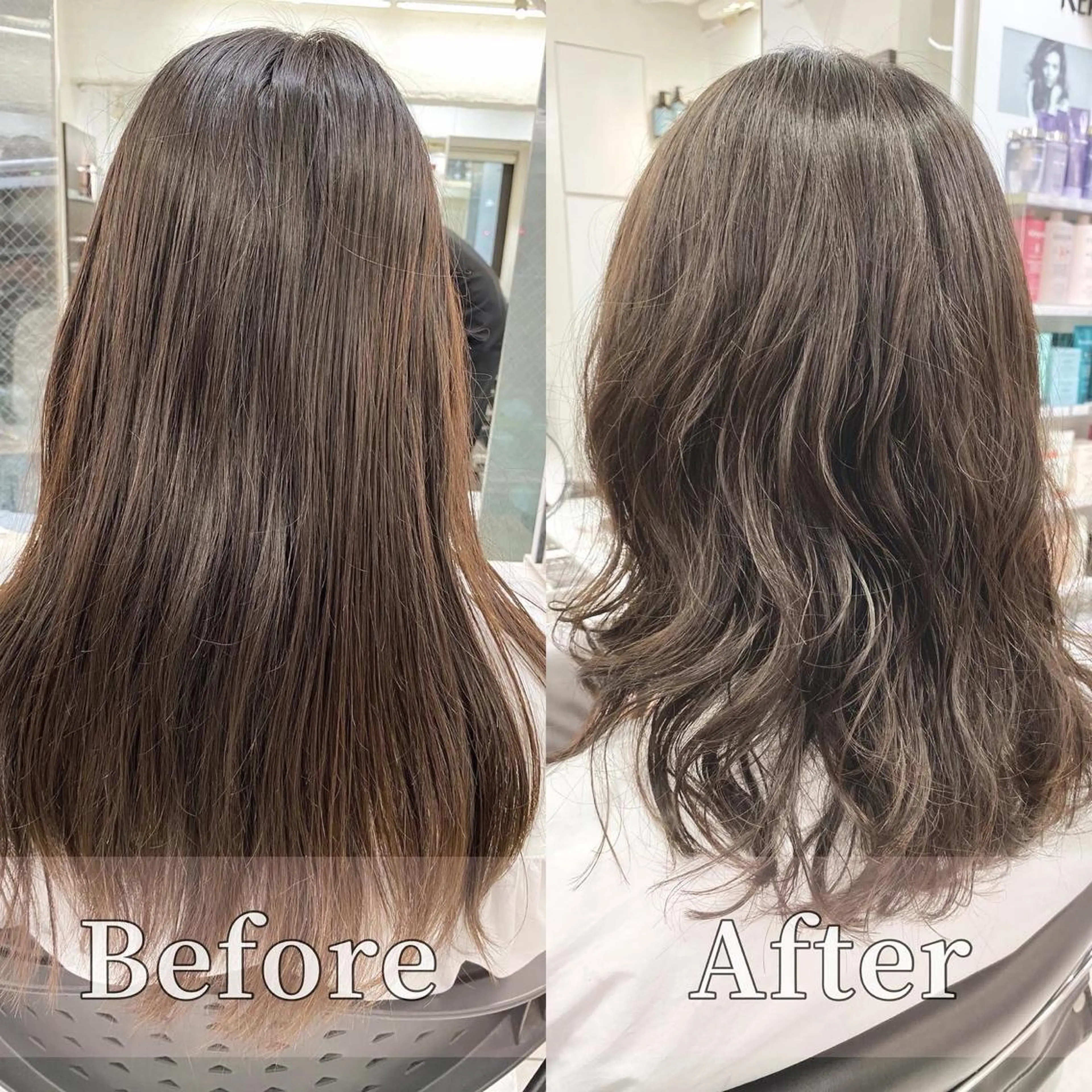ミディアム パーマ 星野 菜月のヘアスタイル