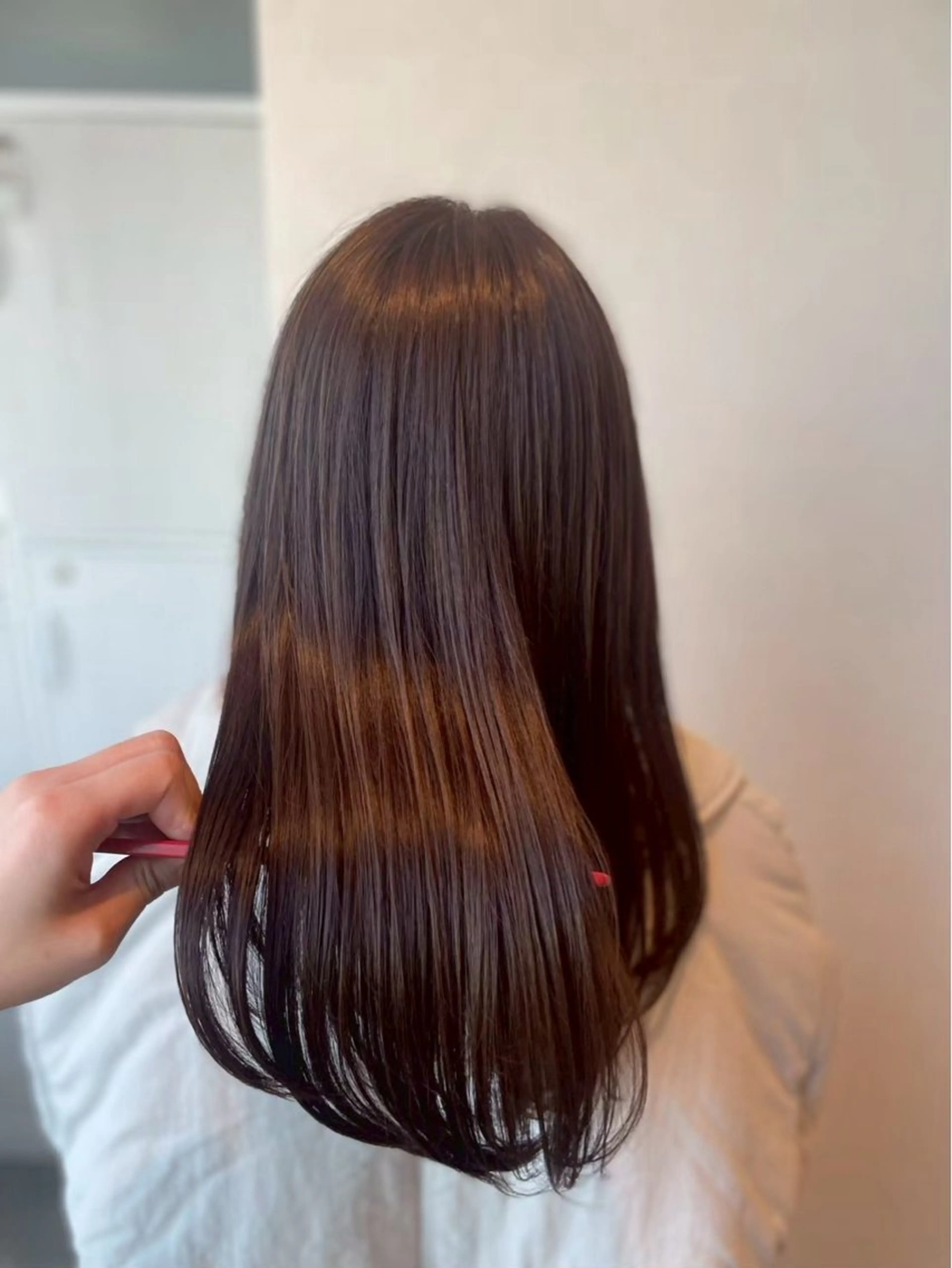 ロング カラー ヘアアレンジ 縮毛矯正 ヘアカラー Perfume by afloat 高橋樹のヘアスタイル