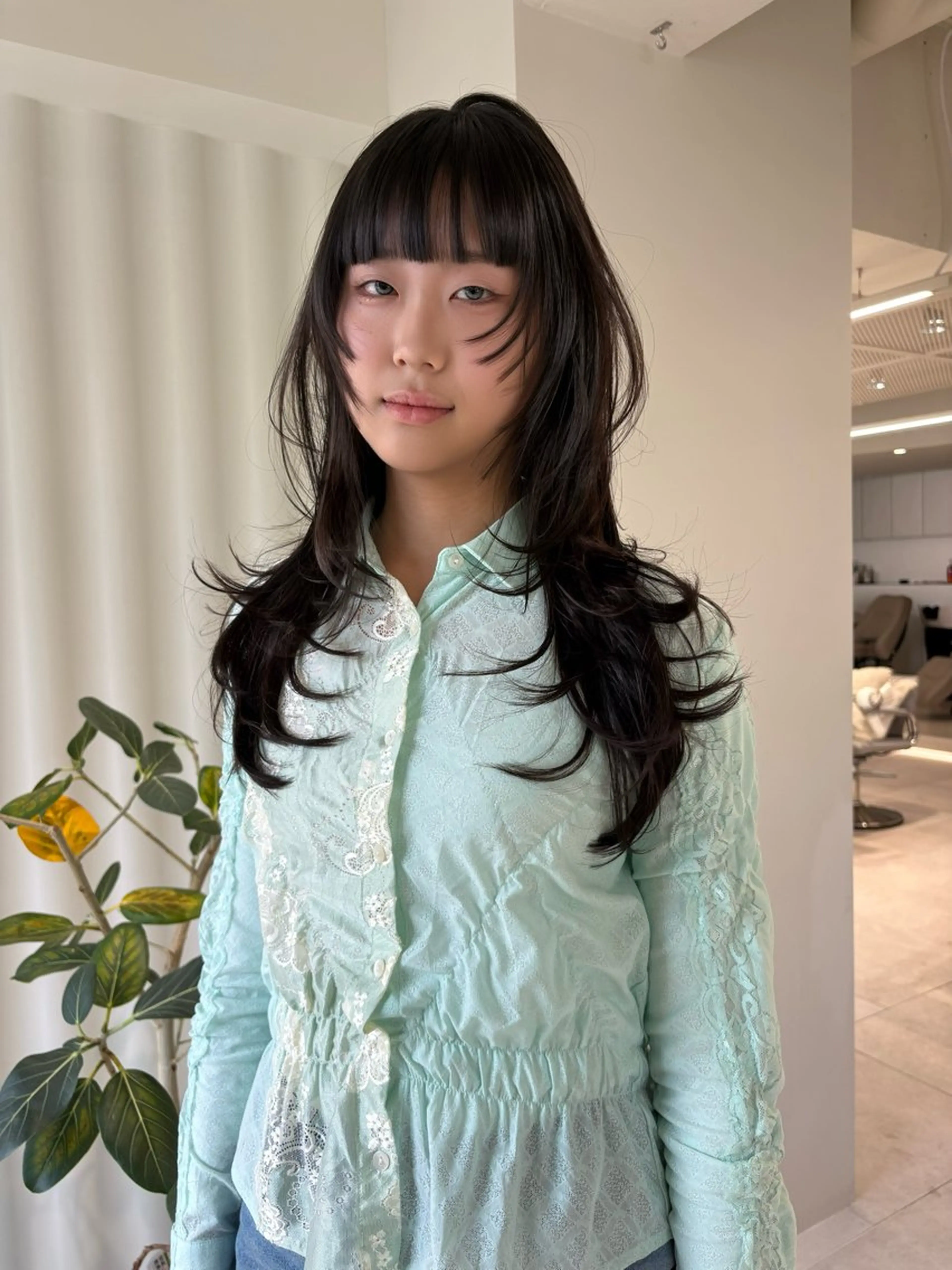 ロング カラー レイヤーカット カット 海外レイヤー /NAGISAのヘアスタイル