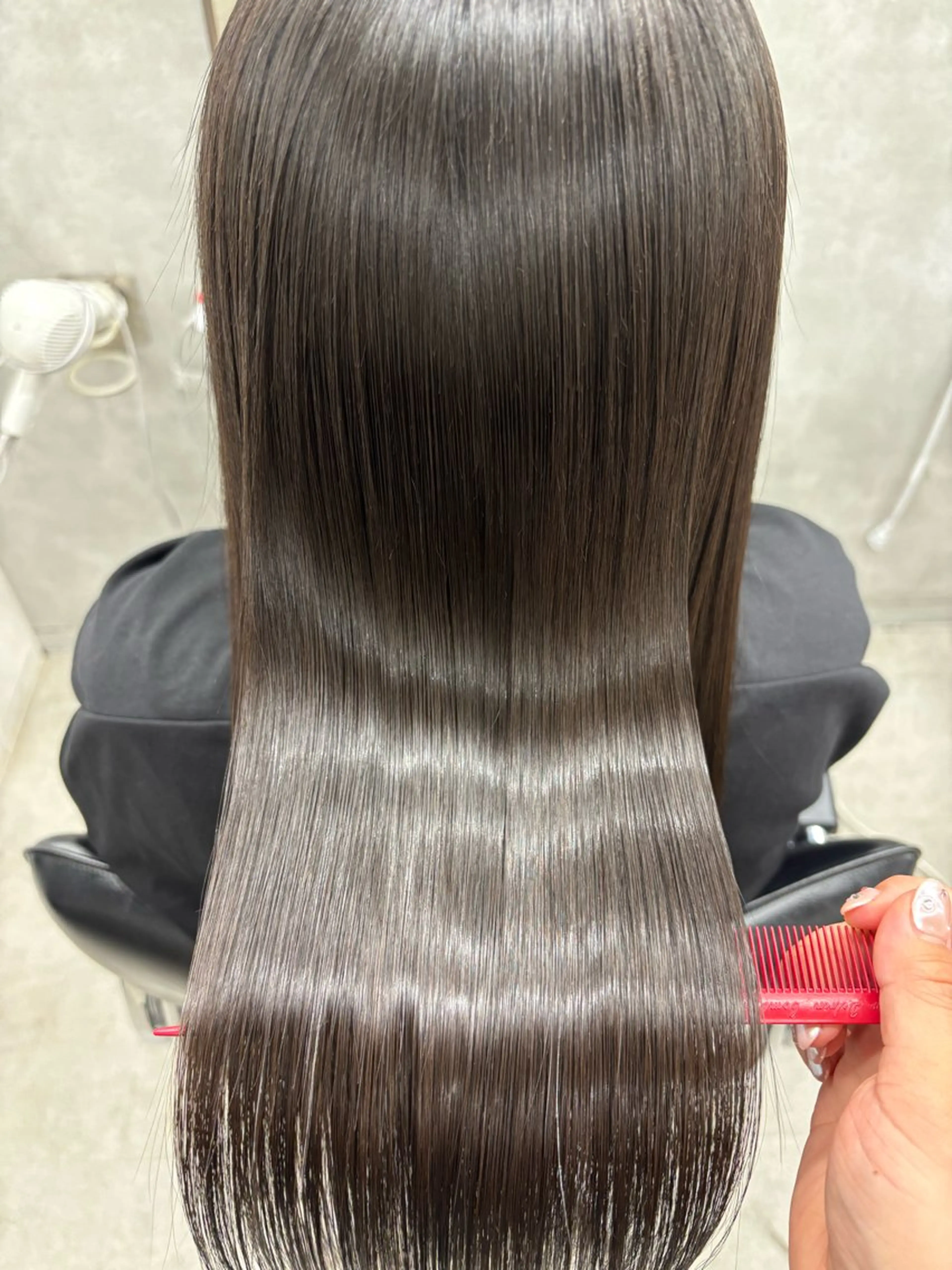 ロング カラー 髪質改善 縮毛矯正 トリートメント ヘアカラー 縮毛矯正 トリートメント すぐ巻ける縮毛矯正 🍀勝倉　麗のヘアスタイル