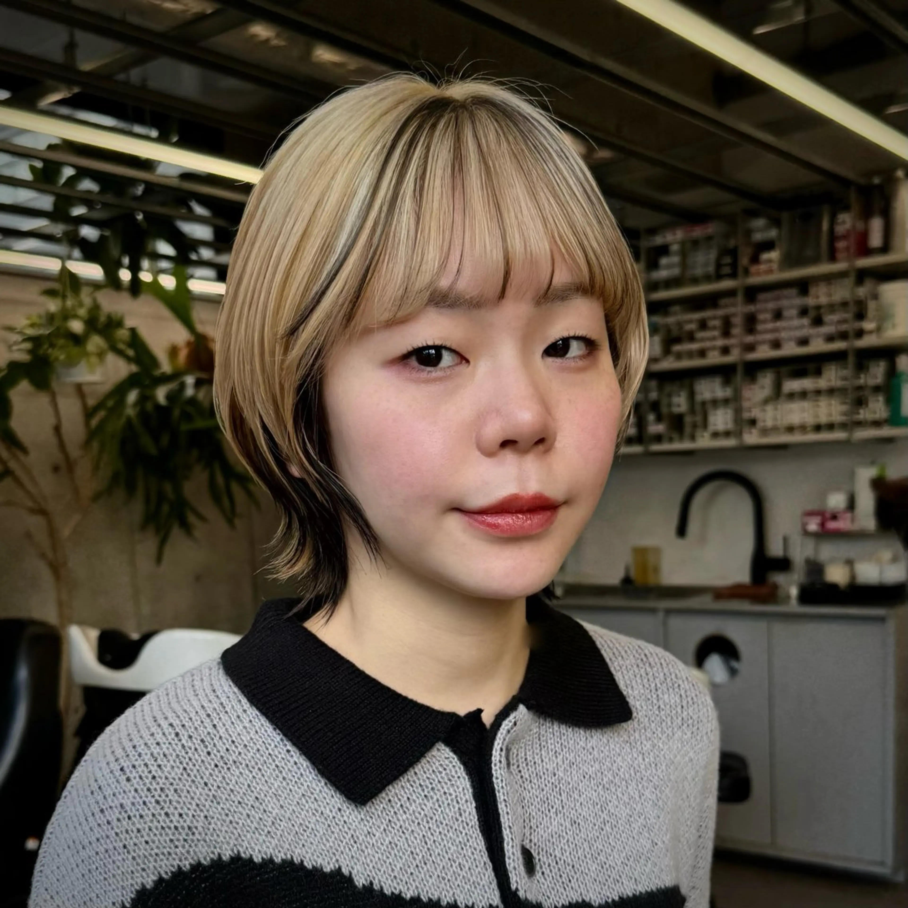 💠カット+ポイントブリーチ(インナーカラー、ハイライト) +プレミアムカラー(全体)+トリートメント付の写真