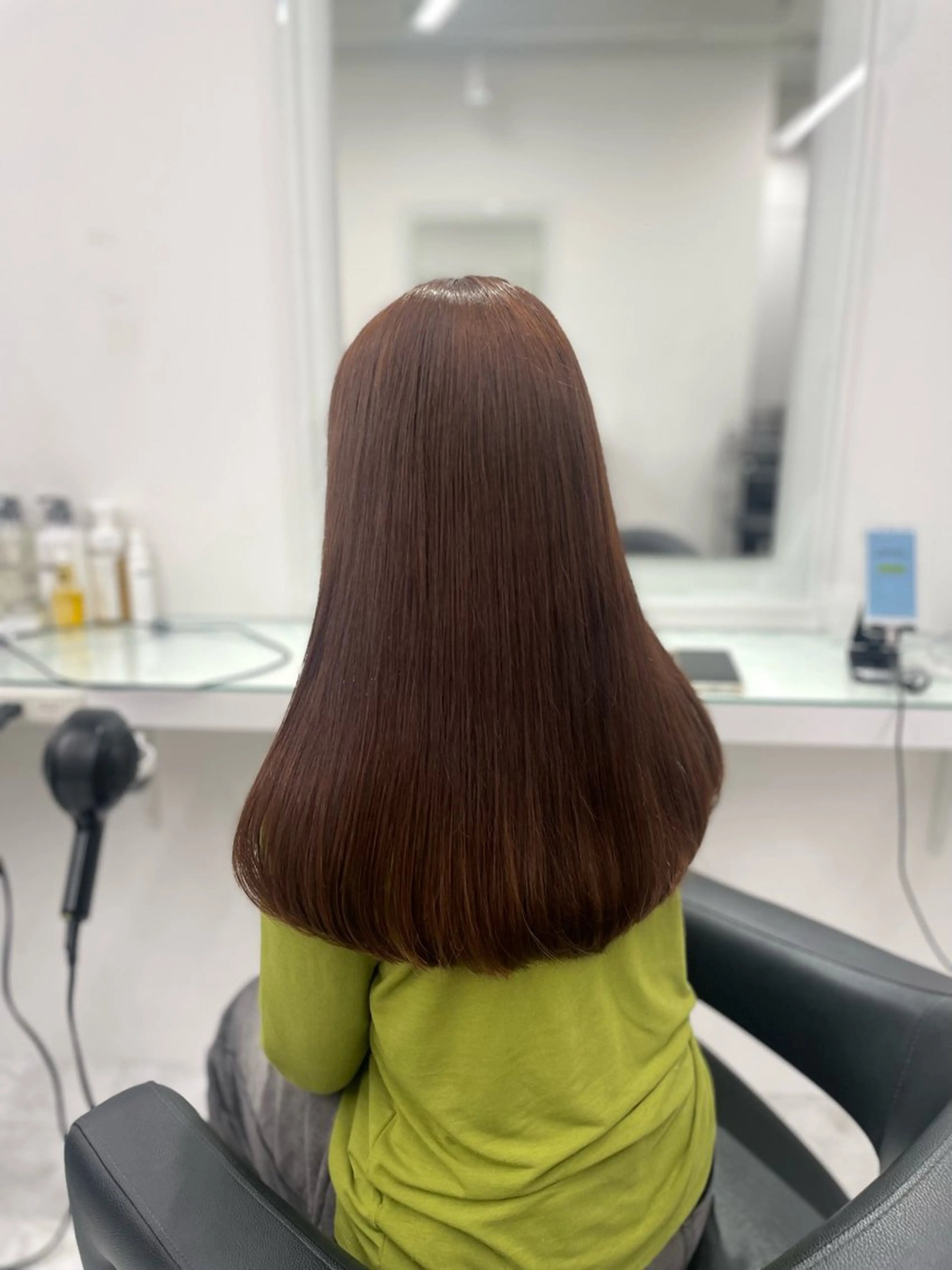 セミロング カラー ヘアカラー トリートメント ヘッドスパ ヘアセット ❄最強かわいいカラー ❄️MINA❄️のヘアスタイル