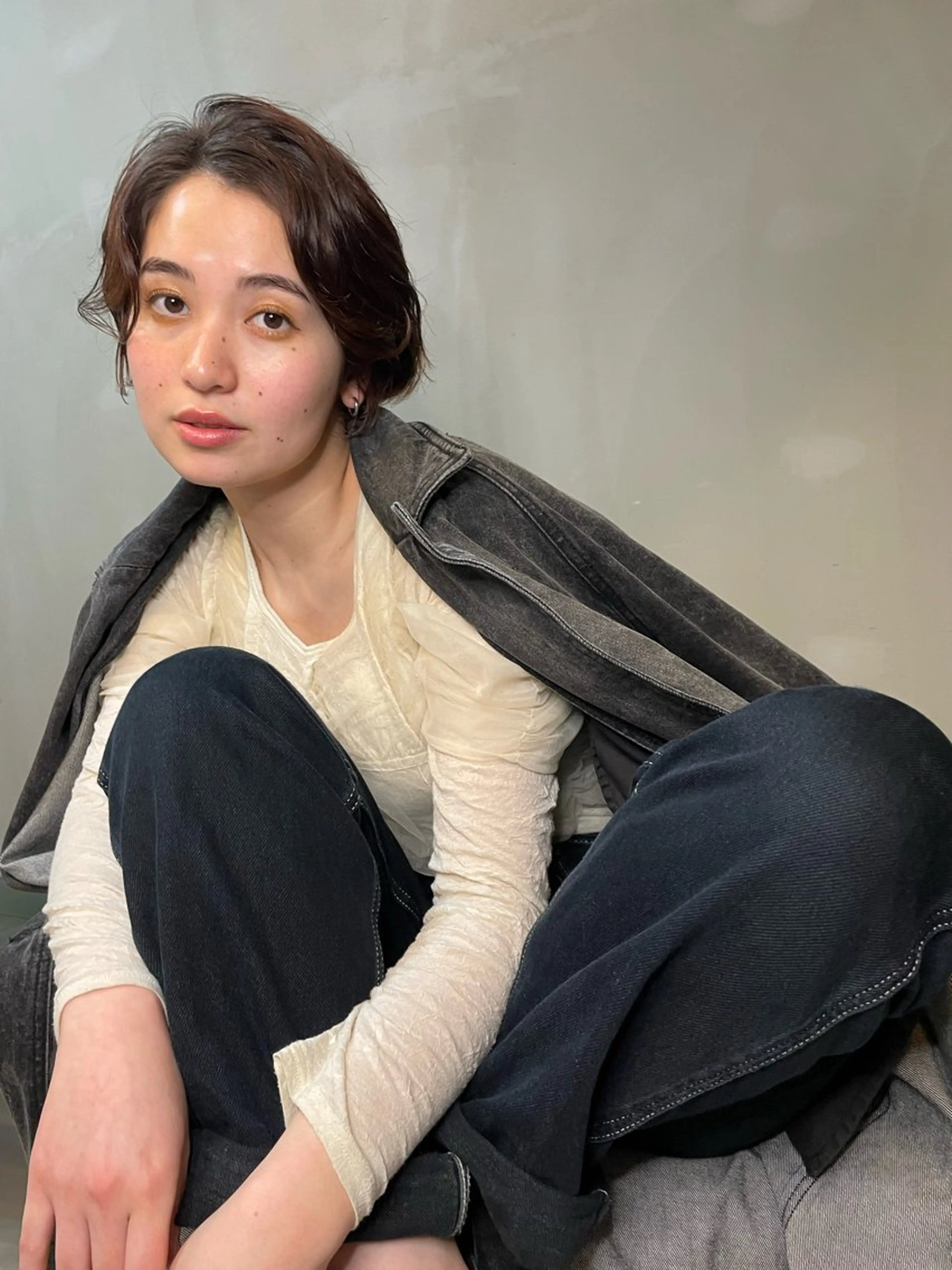 ショート カラー カット ヘアカラー トリートメント ショート/ボブ/ 心斎橋/宮脇美奈のヘアスタイル