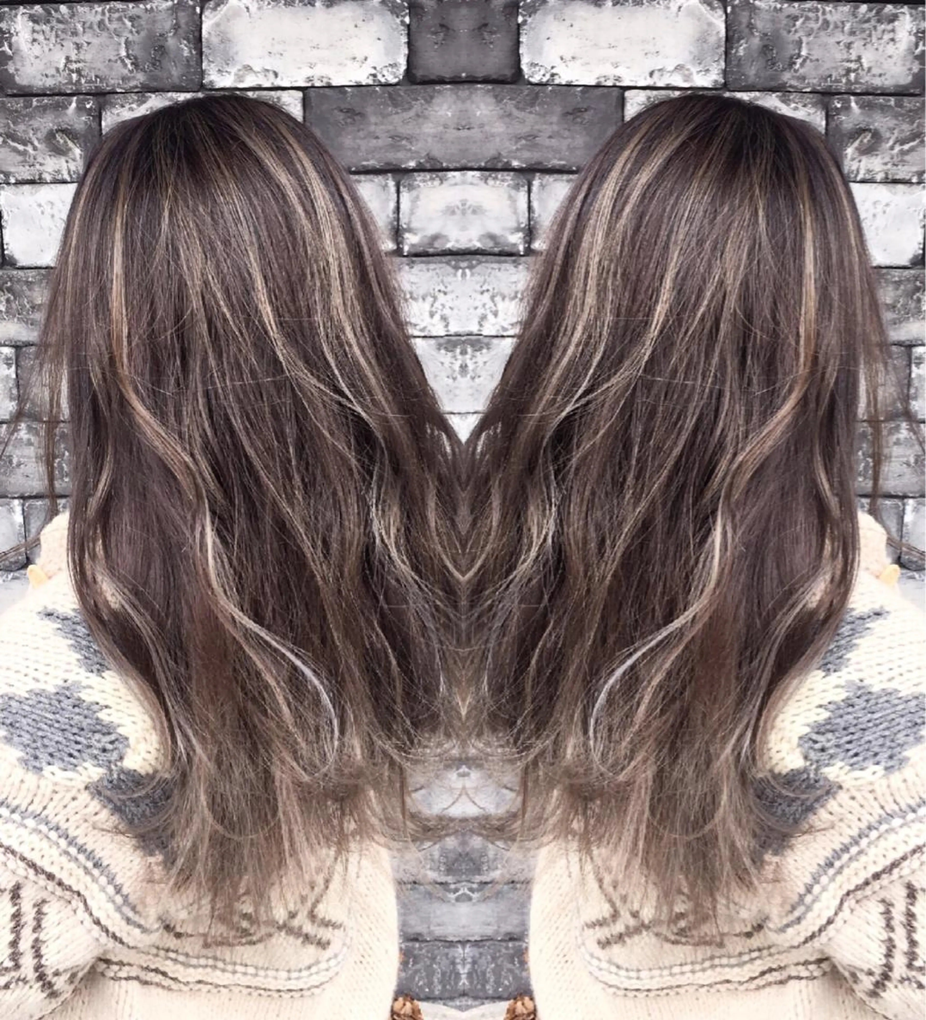 セミロング 3Dハイライト 外国人風カラー ハイライト ❤️千葉県代表❤️ 店長❤️柿本翔一朗のヘアスタイル