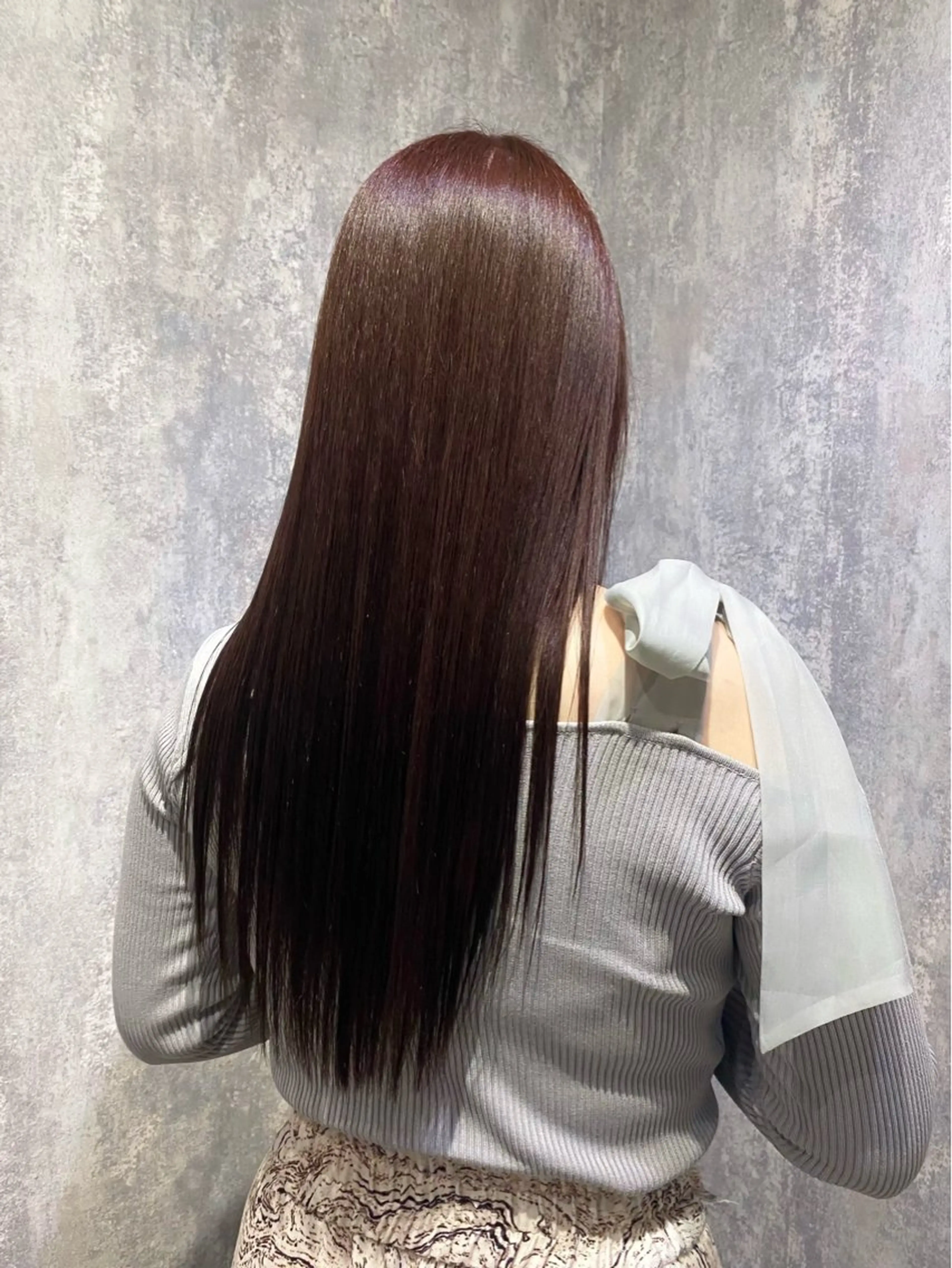 ロング カラー 透明感カラー カット ヘアカラー トリートメント shiori/透明感 /顔周り/髪質改善のヘアスタイル