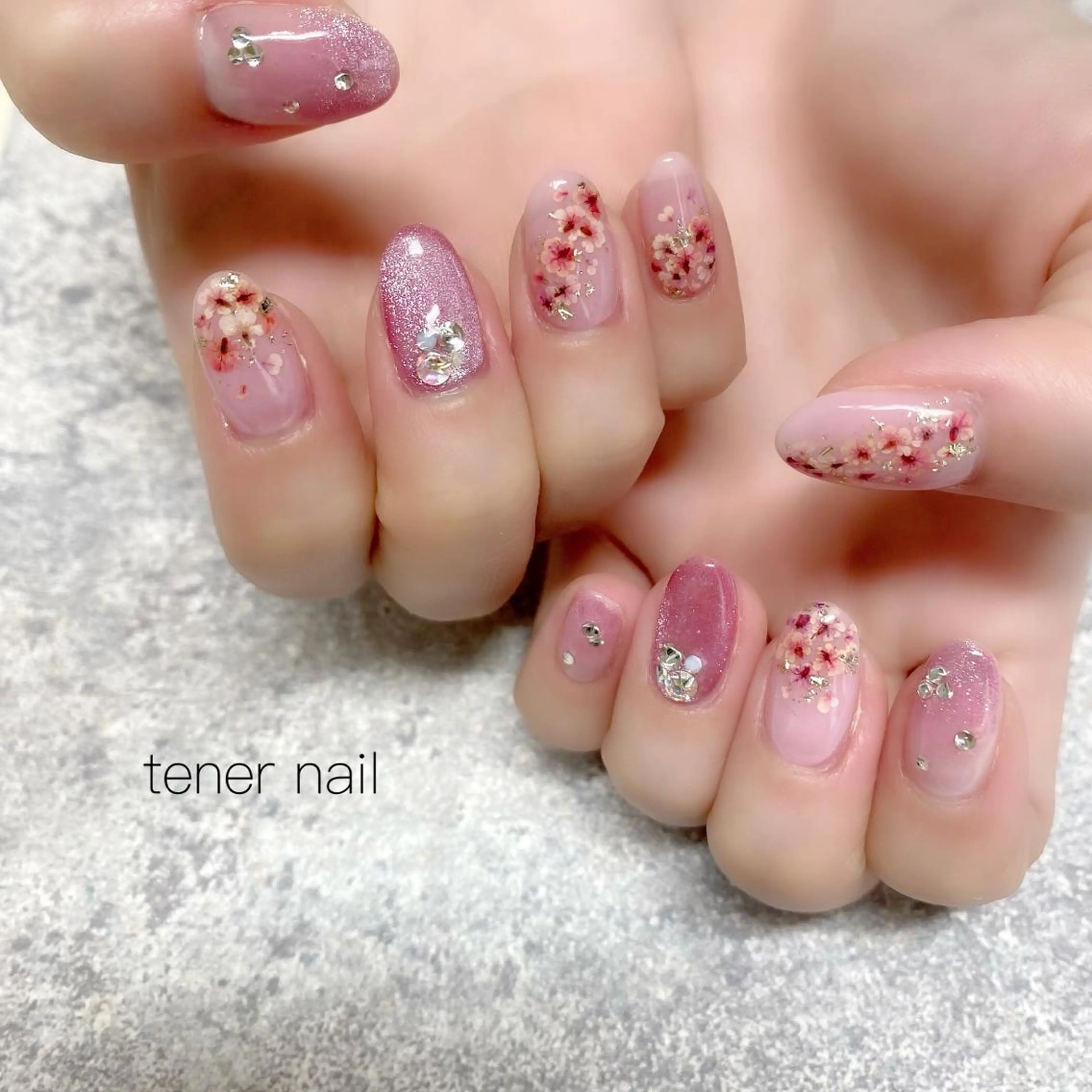 ネイル フラワーネイル テネルネイル tener nailのネイルデザイン
