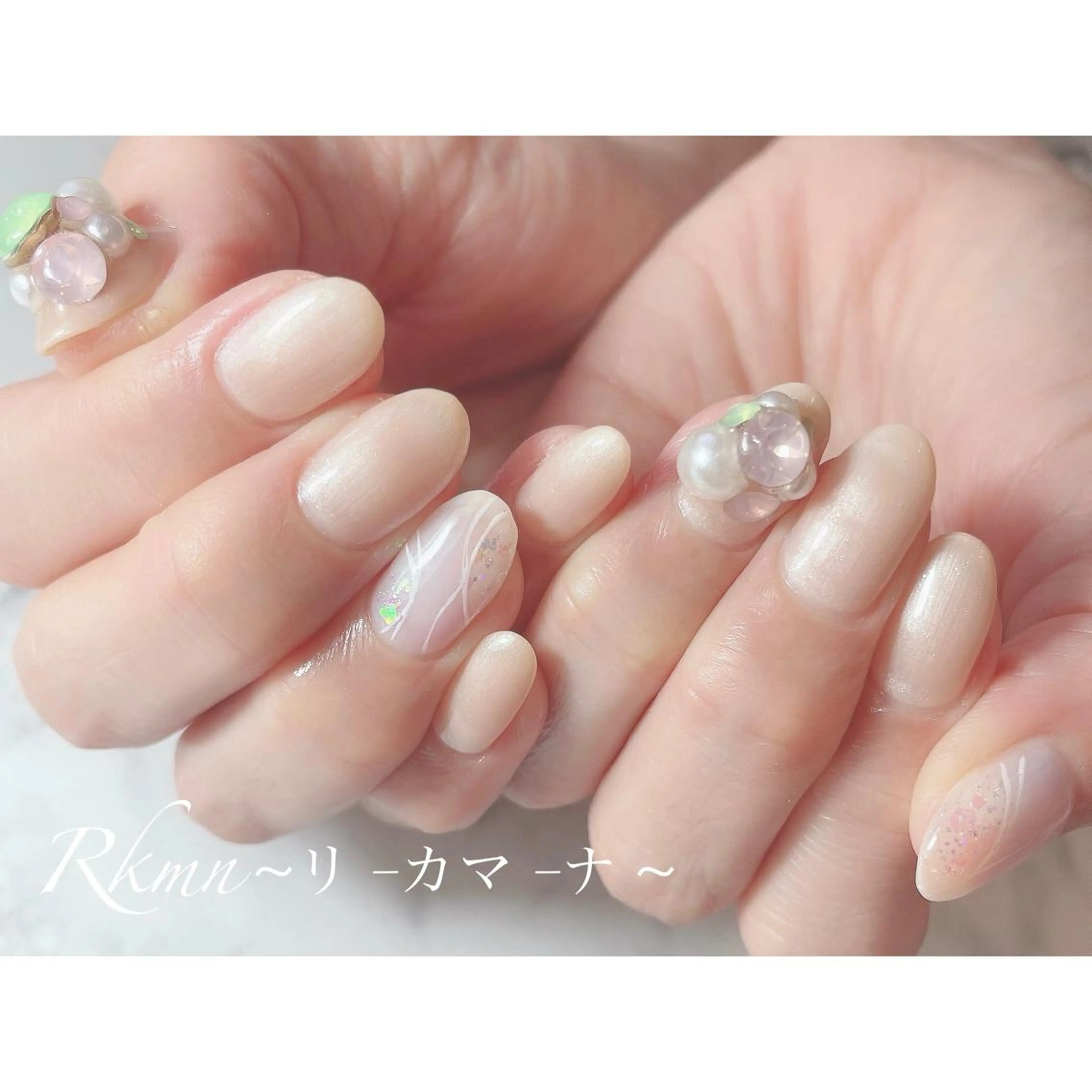 ネイル アートネイル フレンチネイル ジェルネイル グラデーション シンプルネイル ハンドネイル フットネイル ハンドケア Rkmn ~リ-カマ-ナ~のネイルデザイン