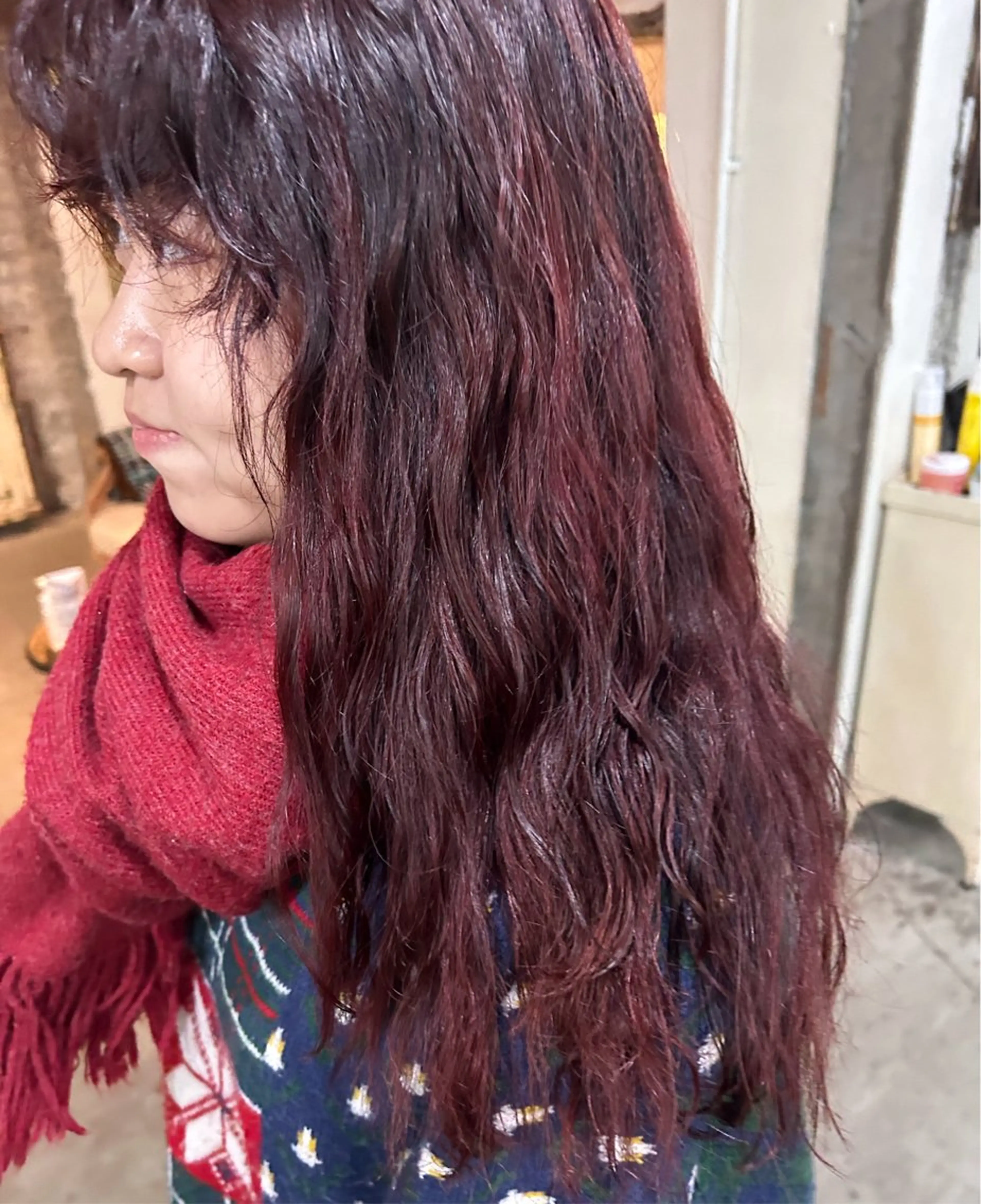 ロング パーマ お任せヘア☘️☘️ 及川渚のヘアスタイル