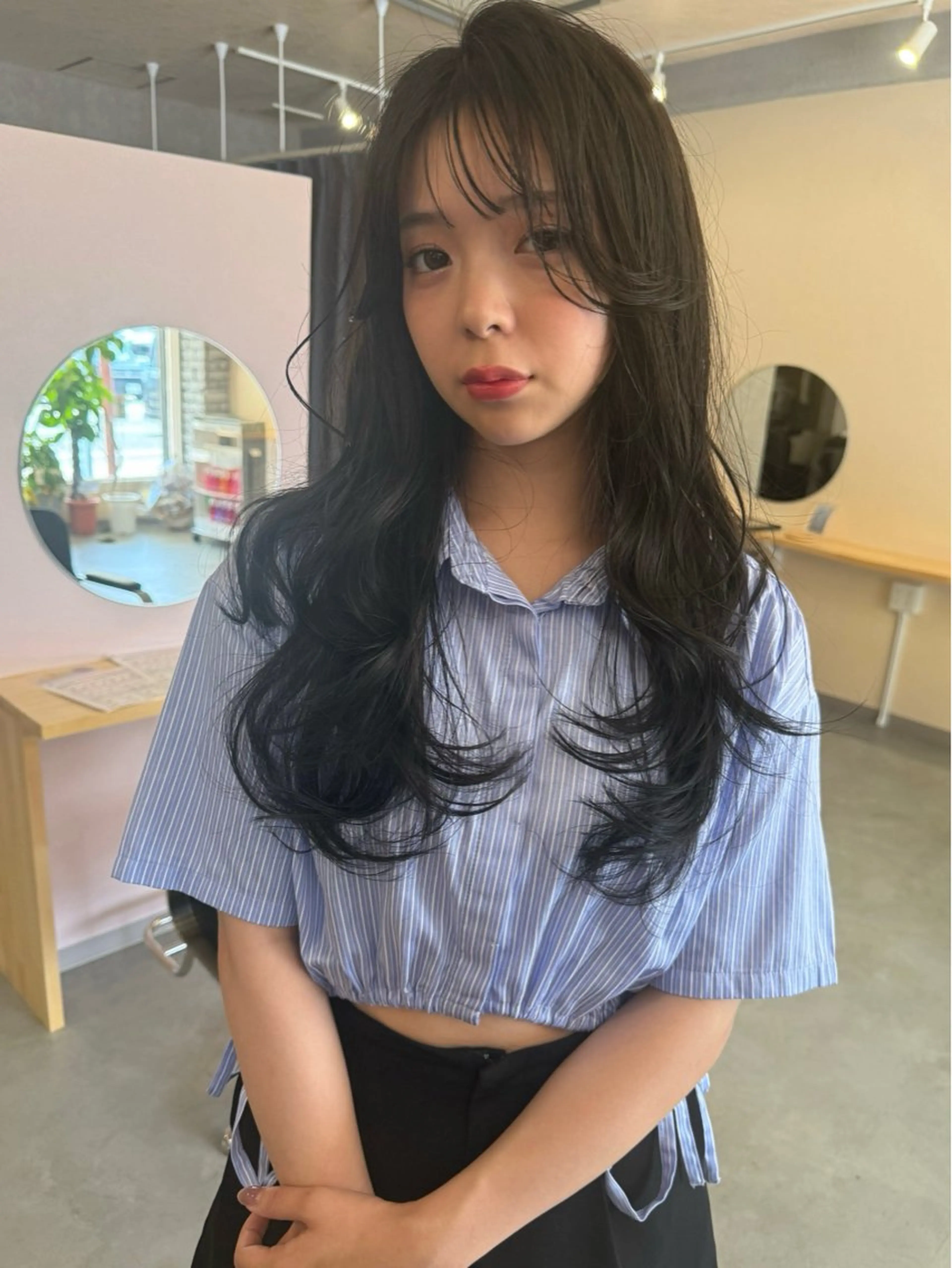 ロング カット ヘアカラー トリートメント suii..hair designのヘアスタイル