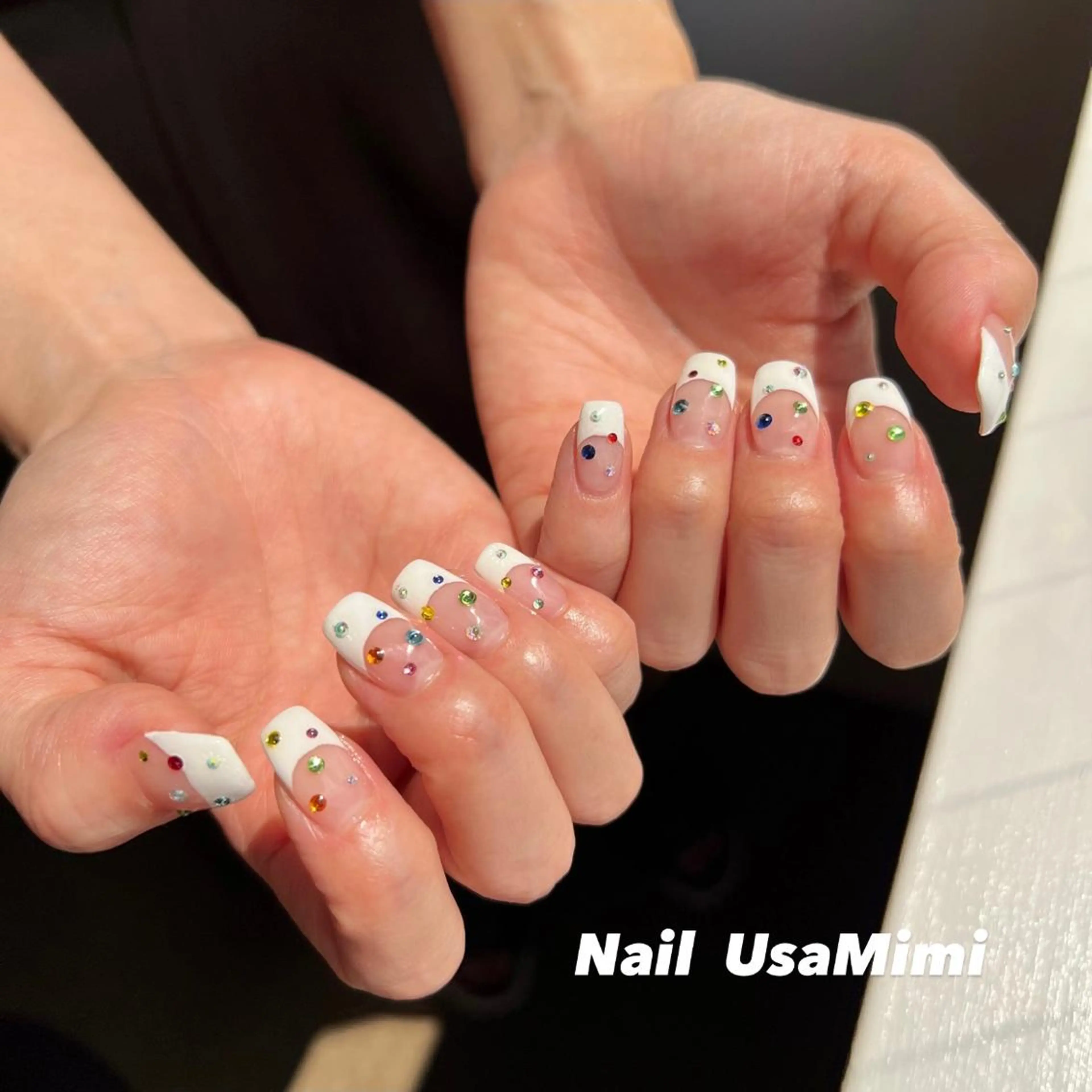 ネイル クリアネイル フットネイル ジェルネイル マグネットネイル 持ち込み 本町ネイルNail UsaMimiのネイルデザイン
