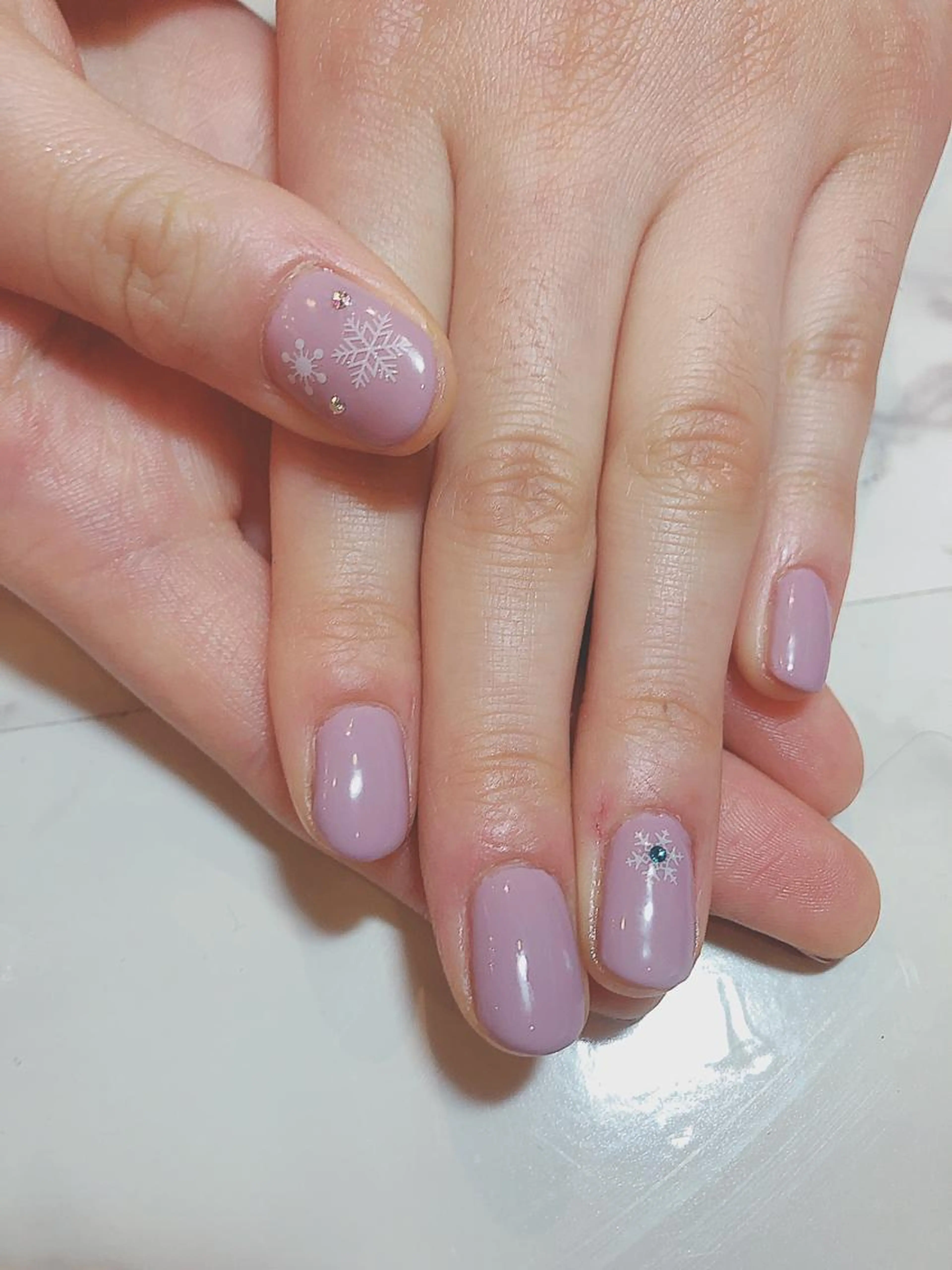 新規ジェルネイル シンプルワンカラー/オフなしの写真