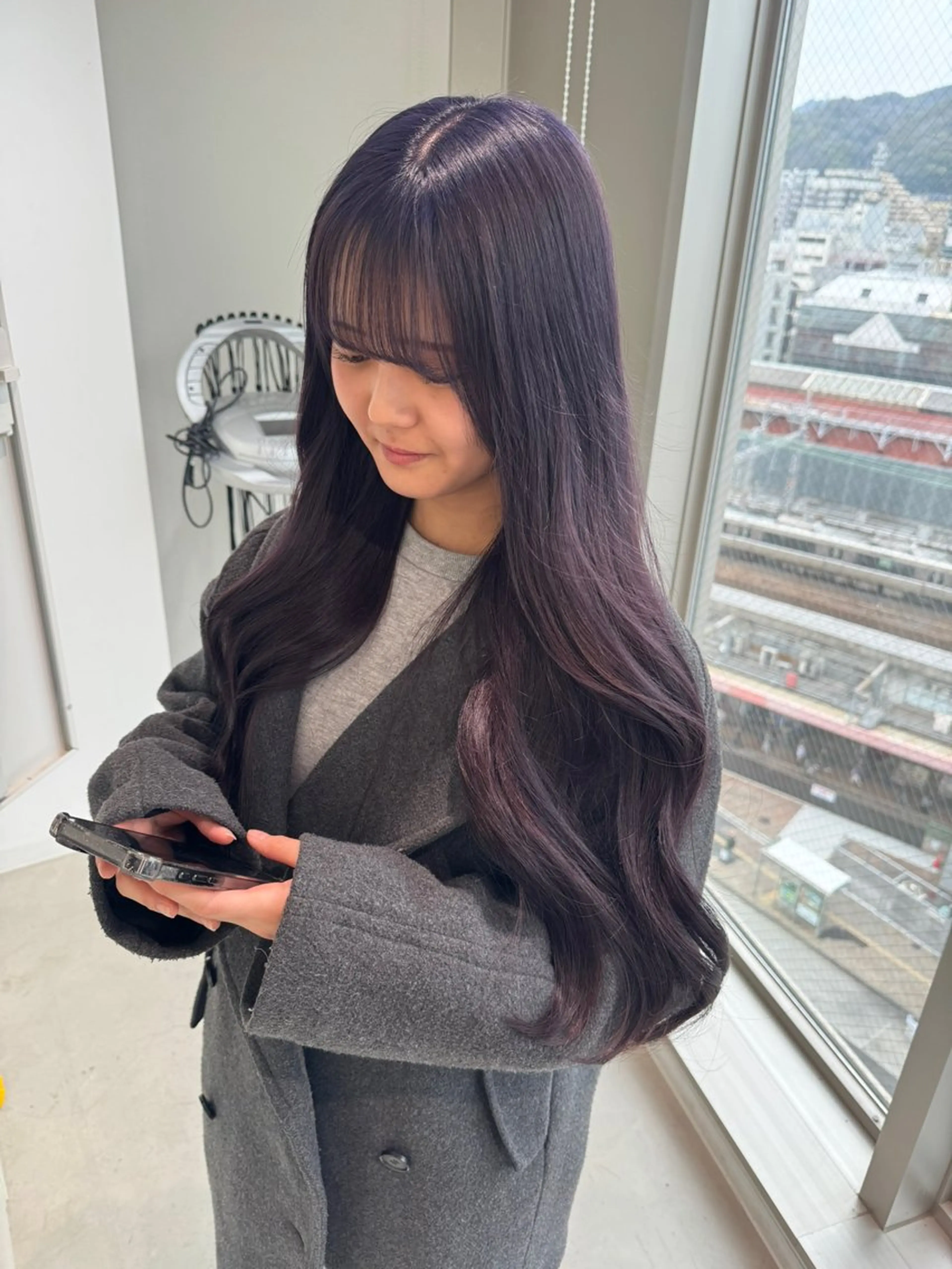 ロング カラー ヘアカラー トリートメント 店長 MANAMI /ブリーチ/骨格ボブのヘアスタイル