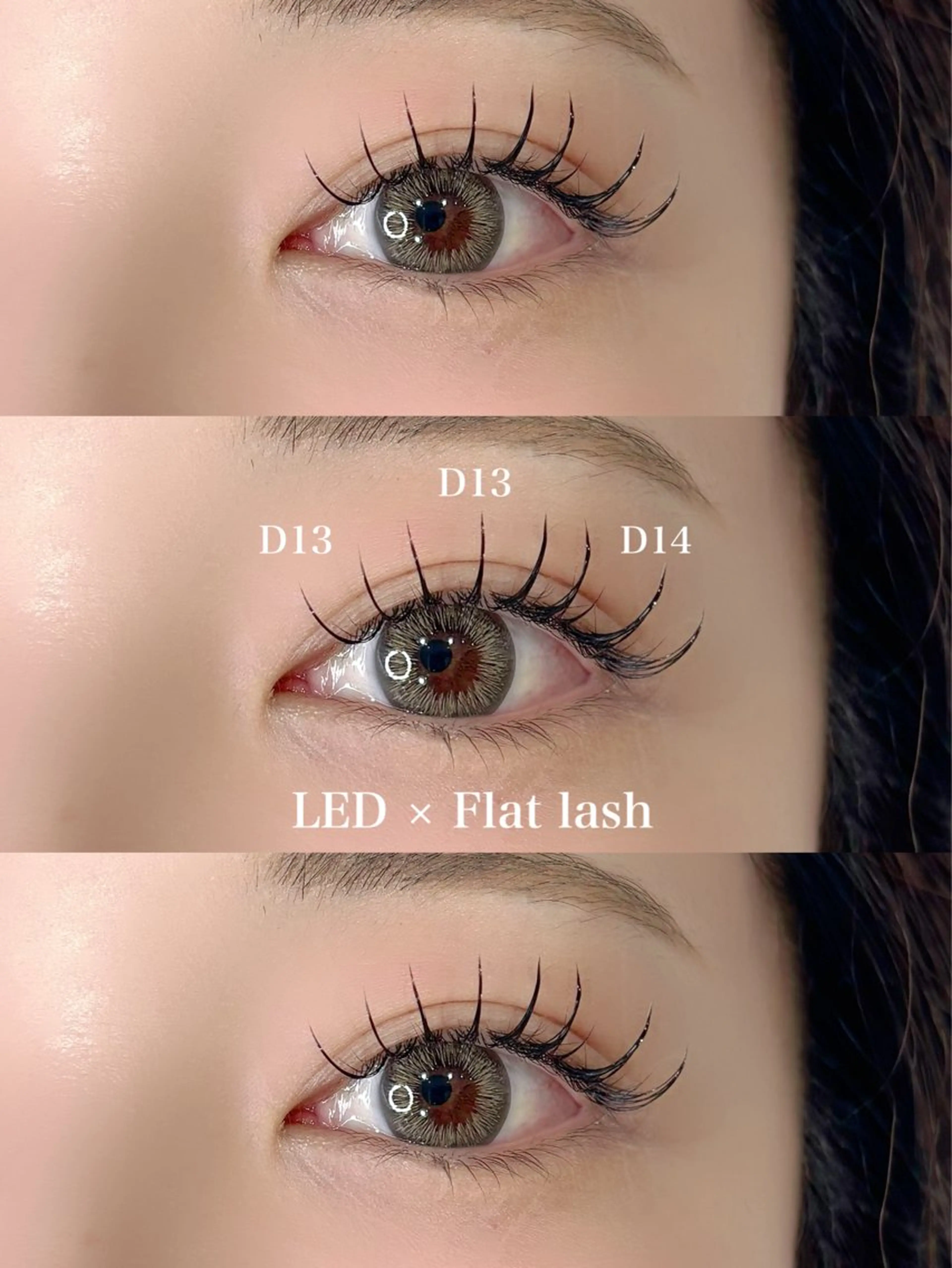 フラットラッシュ上下付け放題✨️(LEDに変更+1000円)の写真