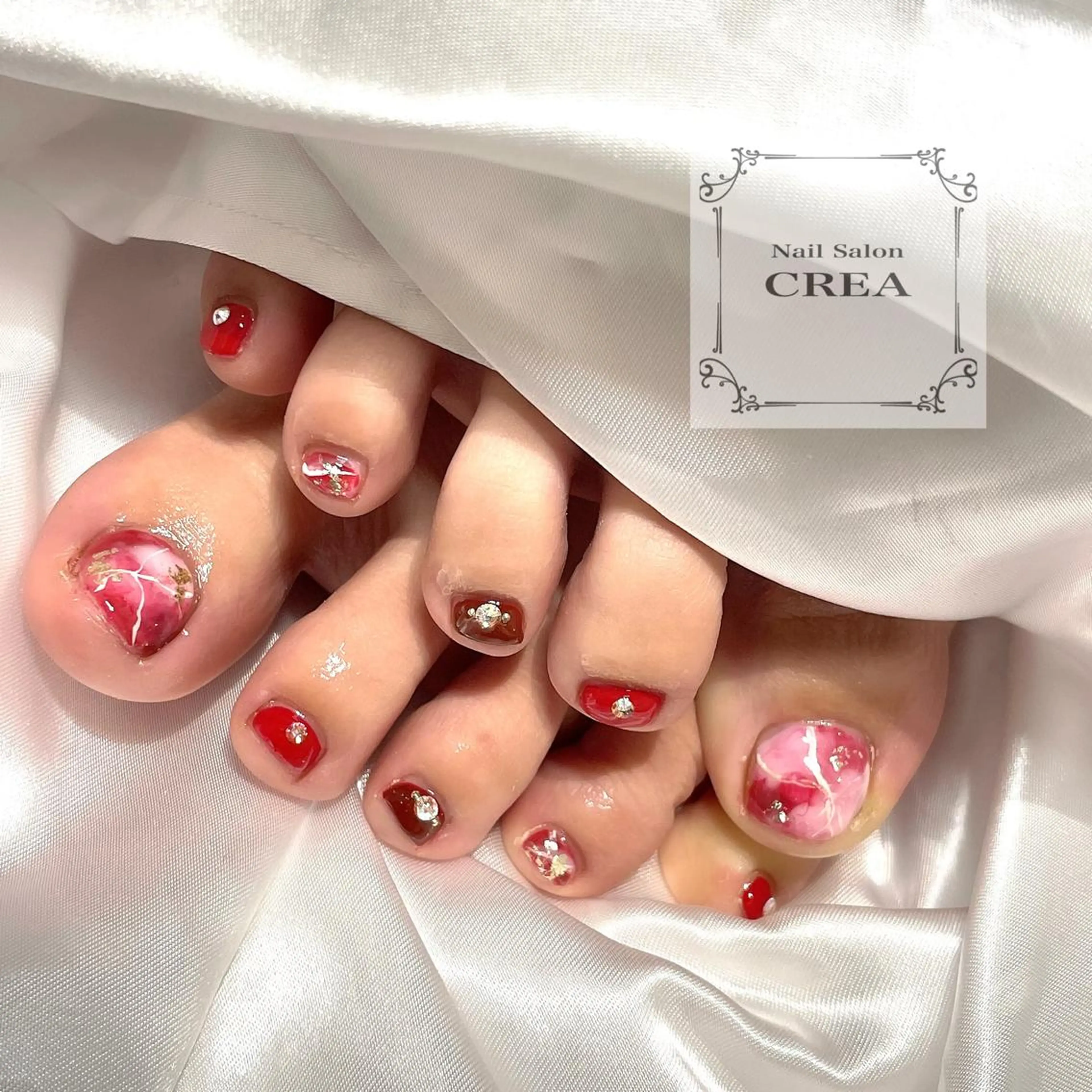 ネイル フットネイル フットネイル NailSalon CREAのネイルデザイン