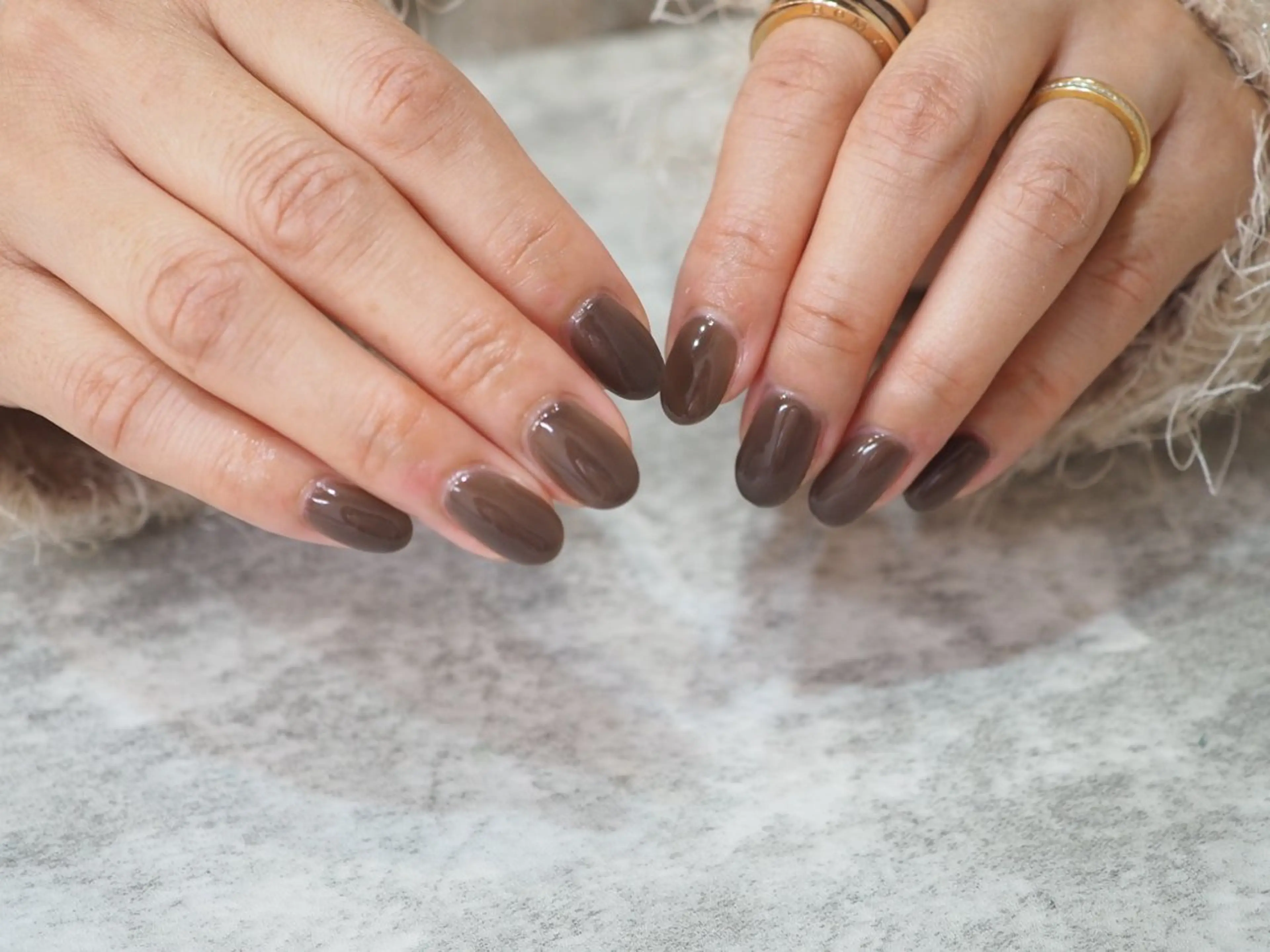 ネイル ブラウン ハンドネイル glaNje shioriのネイルデザイン