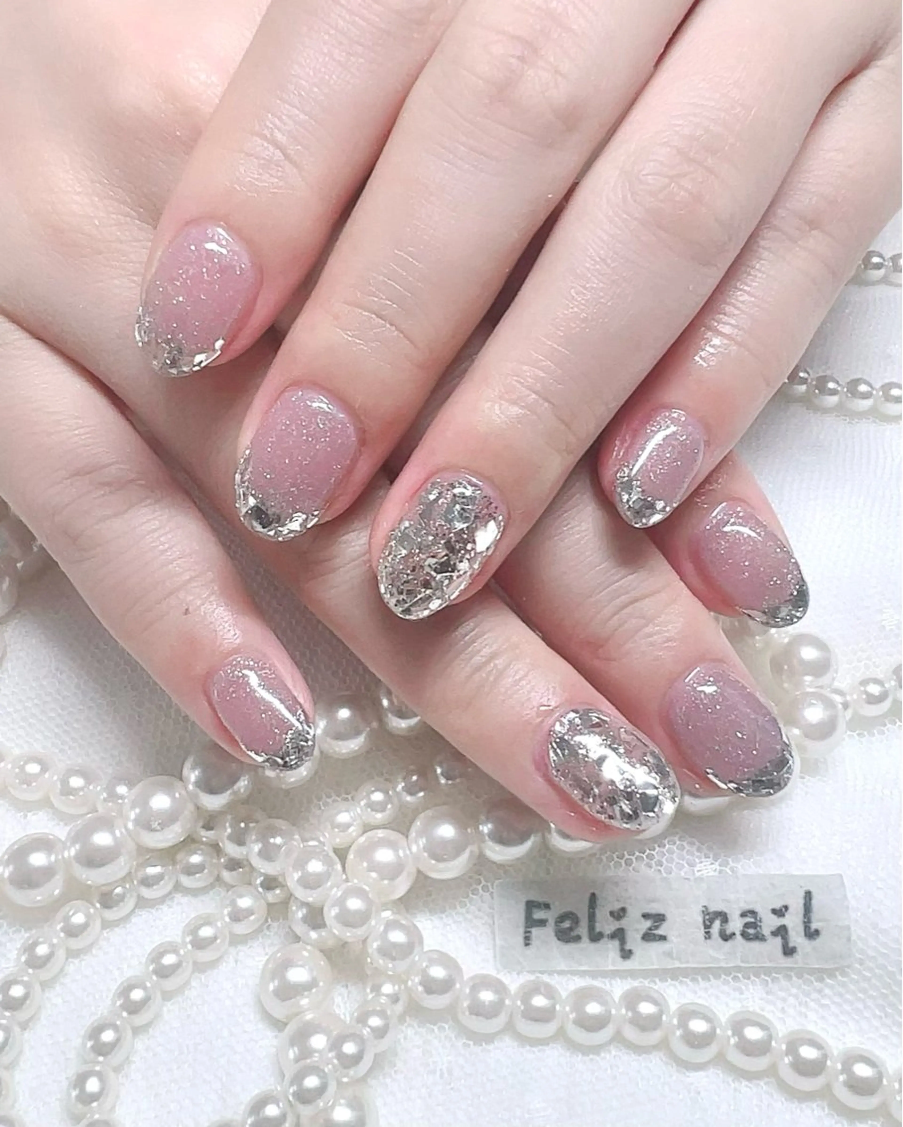 ネイル フレンチネイル ガラスフレンチ ユキカ （ネイリスト）のネイルデザイン