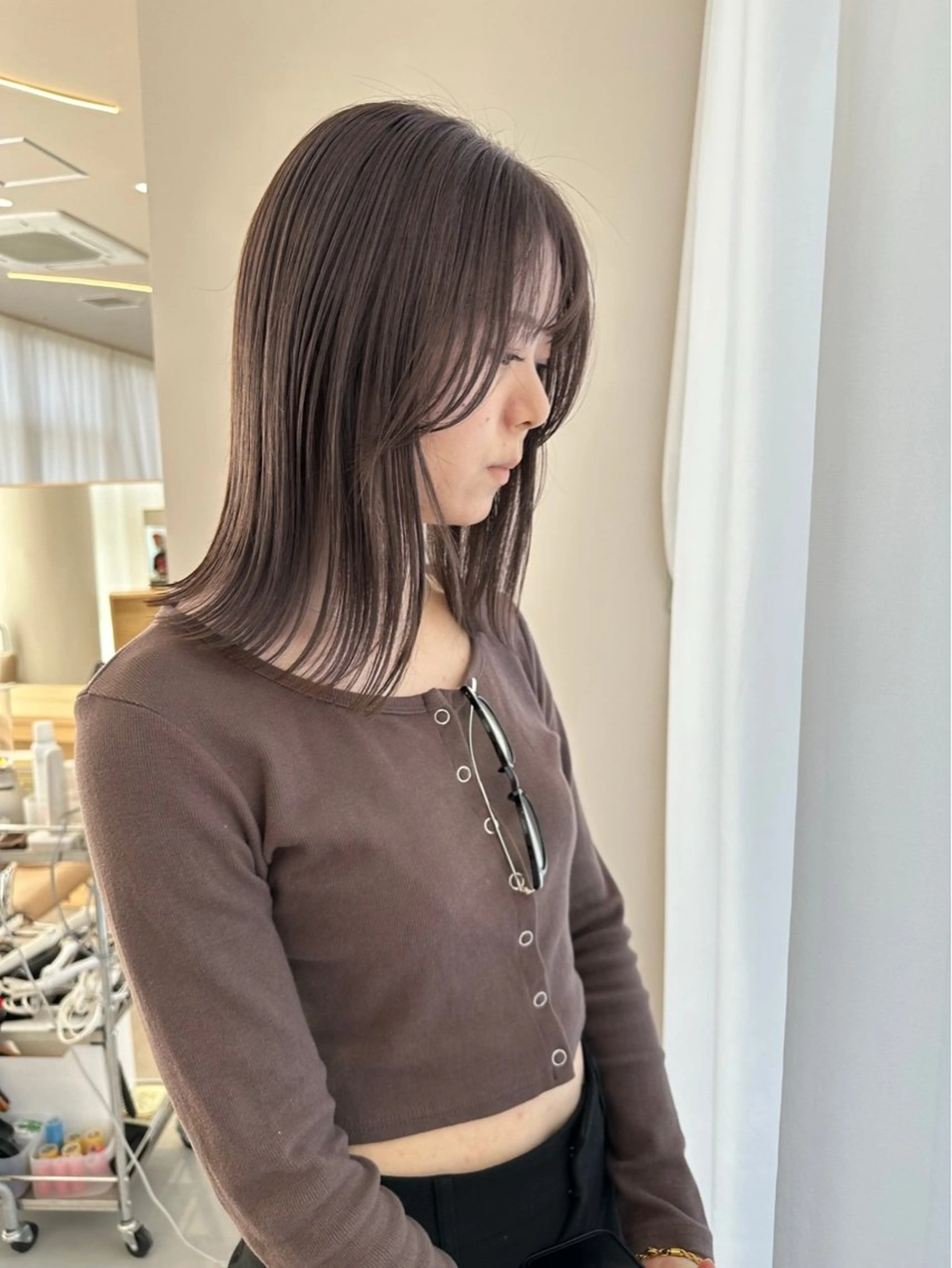 ミディアム 平尾駅直結/徒歩0分 イノセントヘアのヘアスタイル