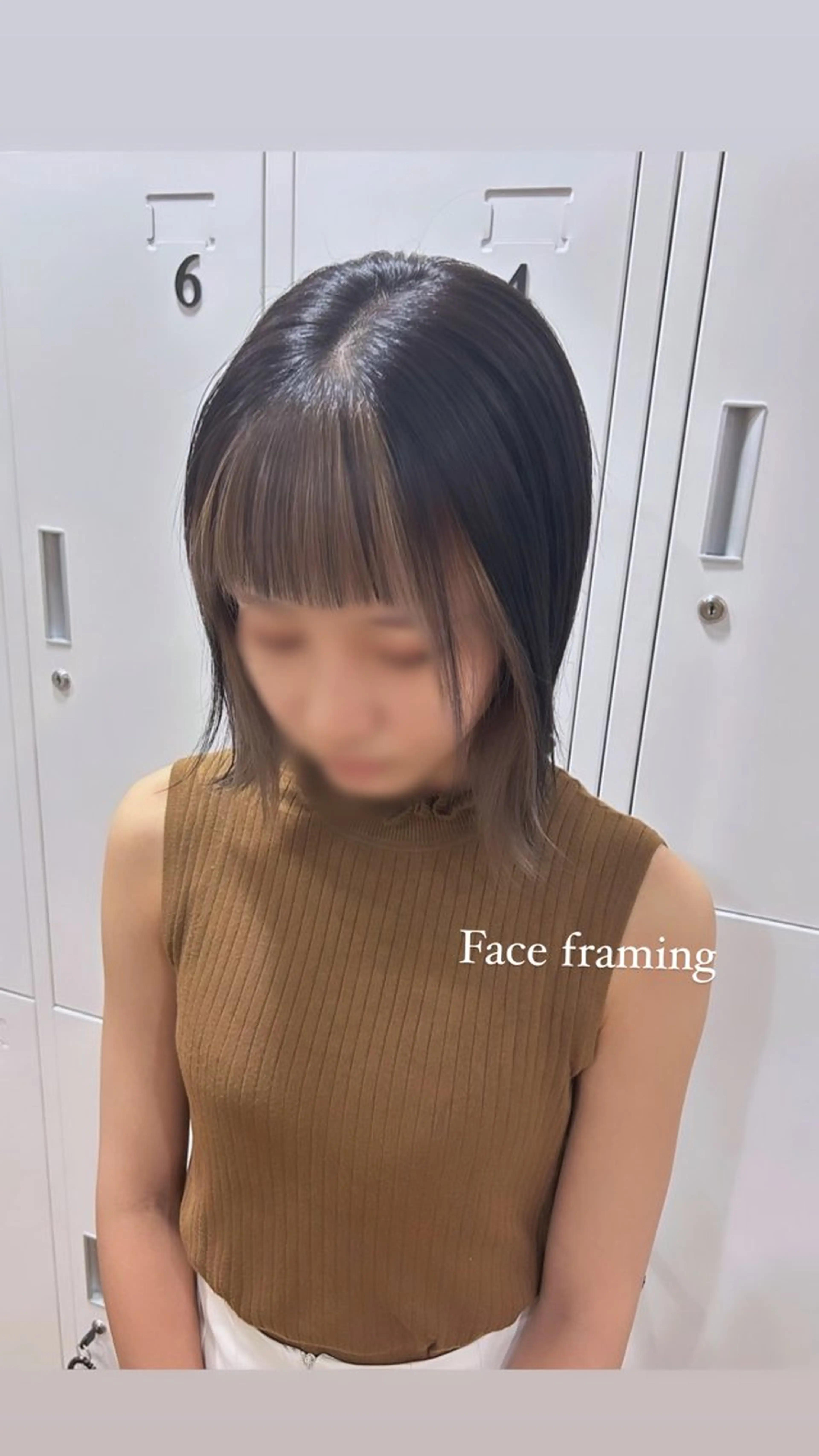 ミディアム 透明感カラー NAN AMI グレージュのヘアスタイル