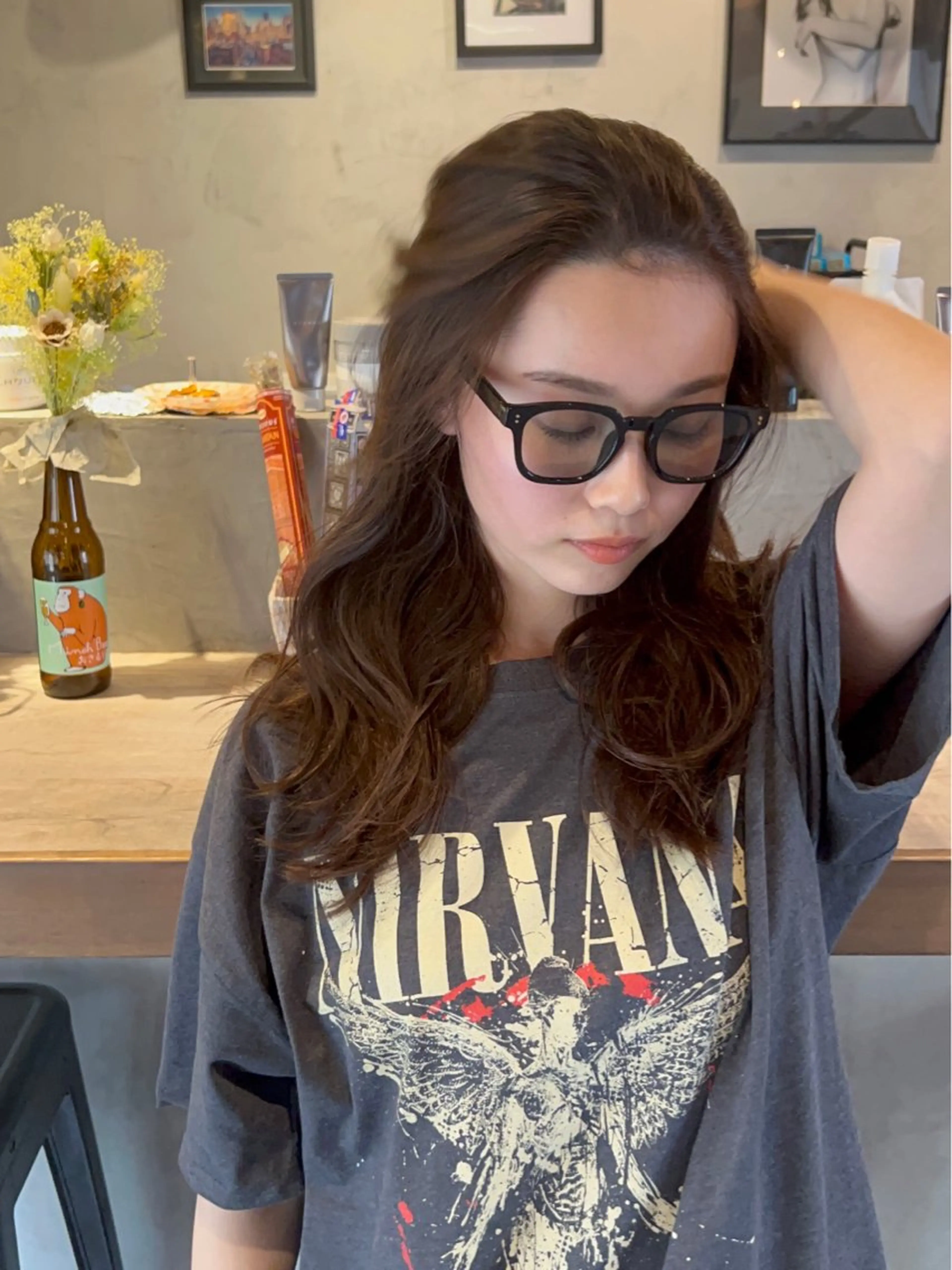 セミロング カラー muscali♡ 原宿.表参道のヘアスタイル