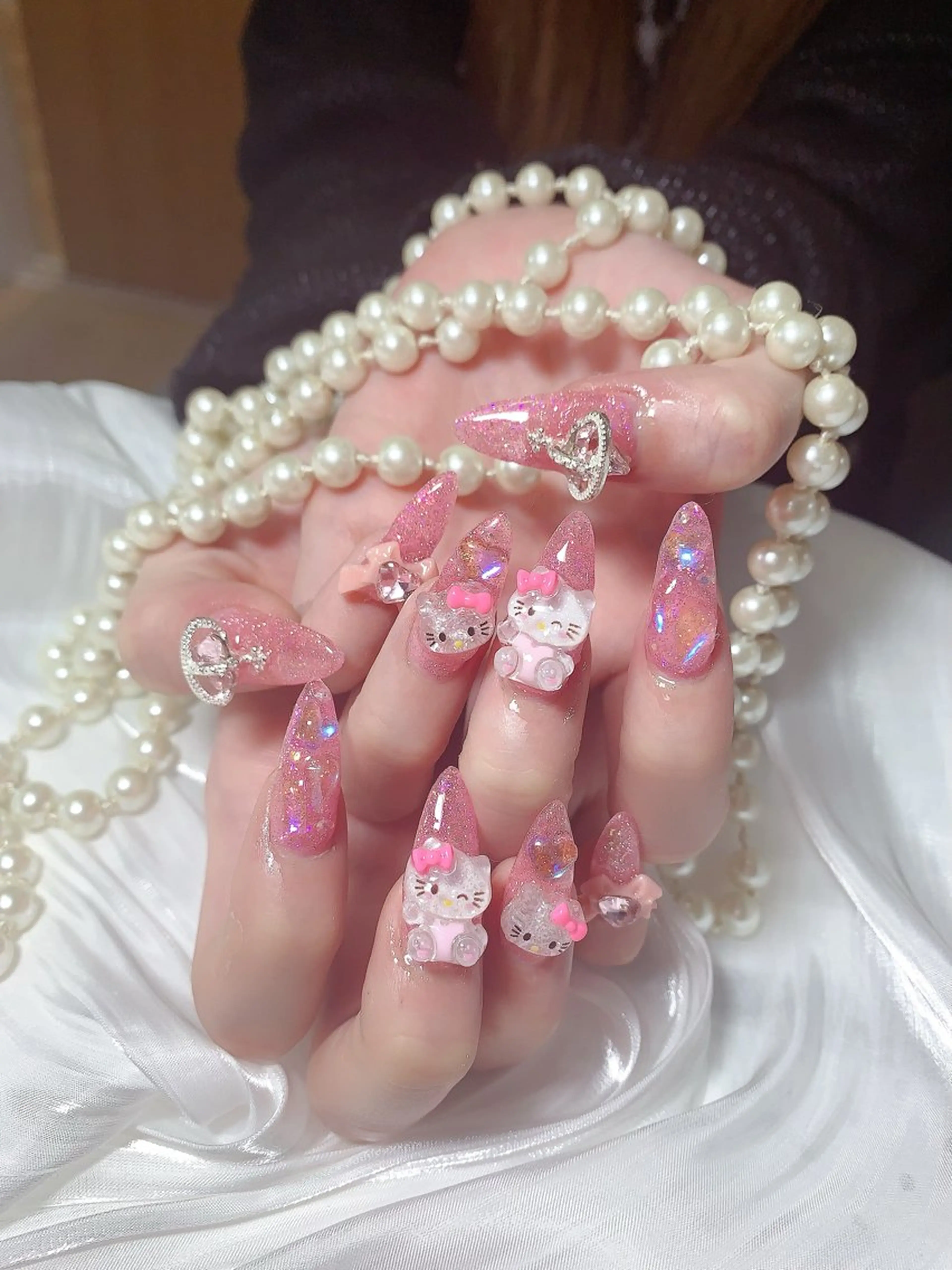 ネイル ネイルサロンAiri 長さ出し·シンプルのネイルデザイン