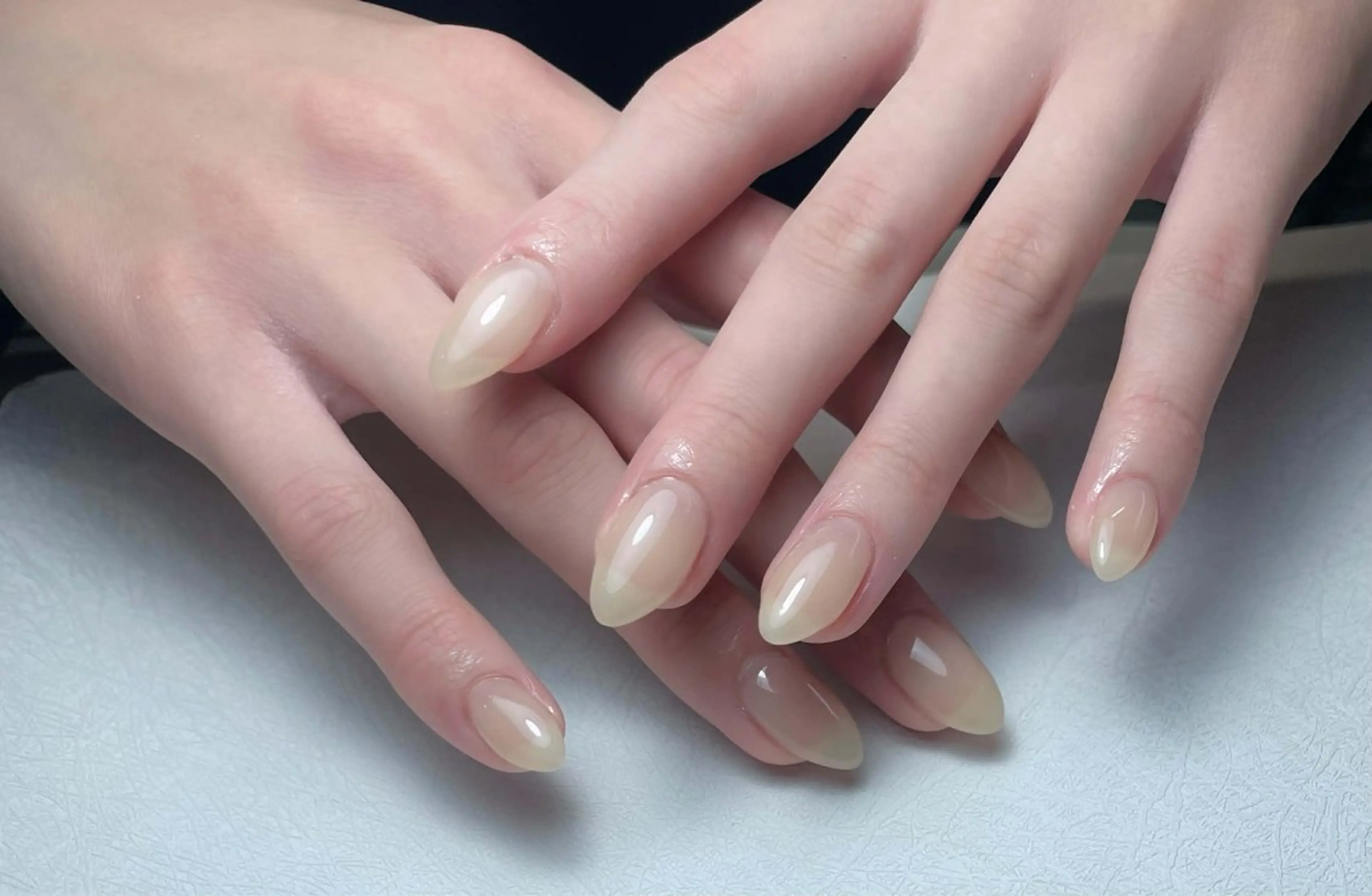 ネイル アートネイル 長さ出し フレンチネイル ジェルネイル ガーリー ハンドネイル 中野駅から2分 MEO NAILのネイルデザイン