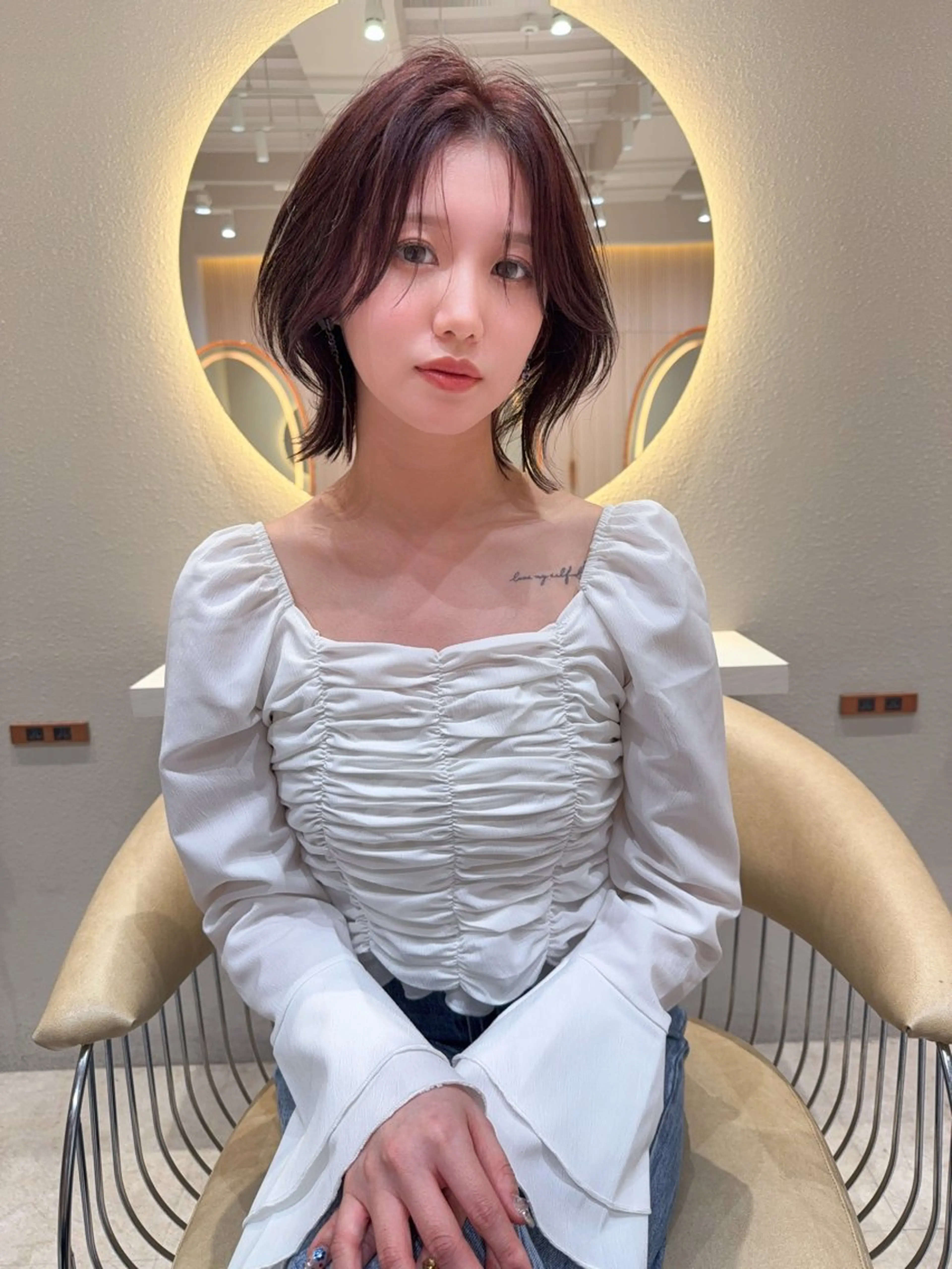 ショート カラー カット ヘアカラー トリートメント 縮毛矯正✨🫧 レイヤー川村利幸のヘアスタイル