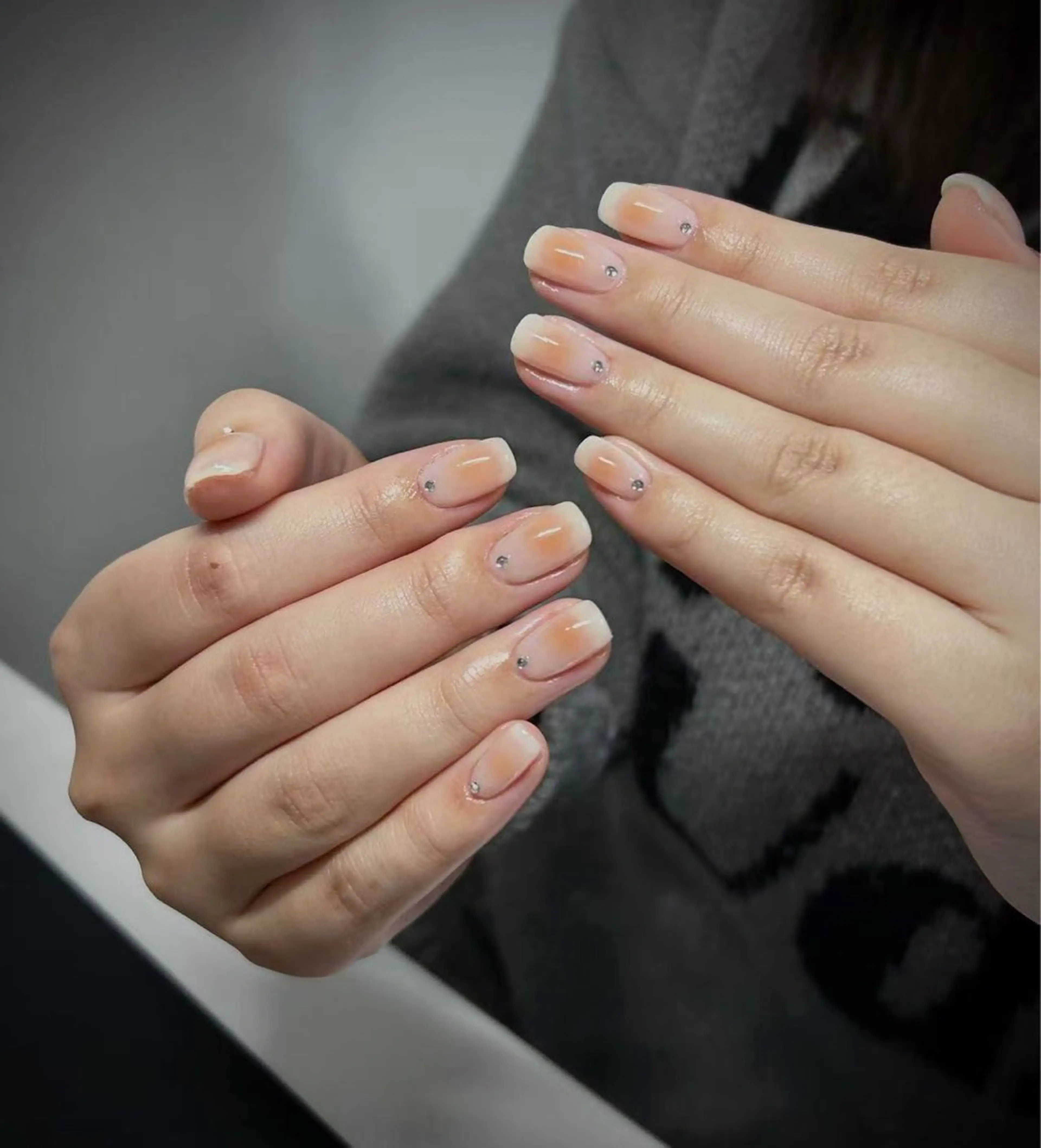 ネイル スカルプネイル シンプルネイル ハンドネイル ハンドケア Lu nailsalonのネイルデザイン