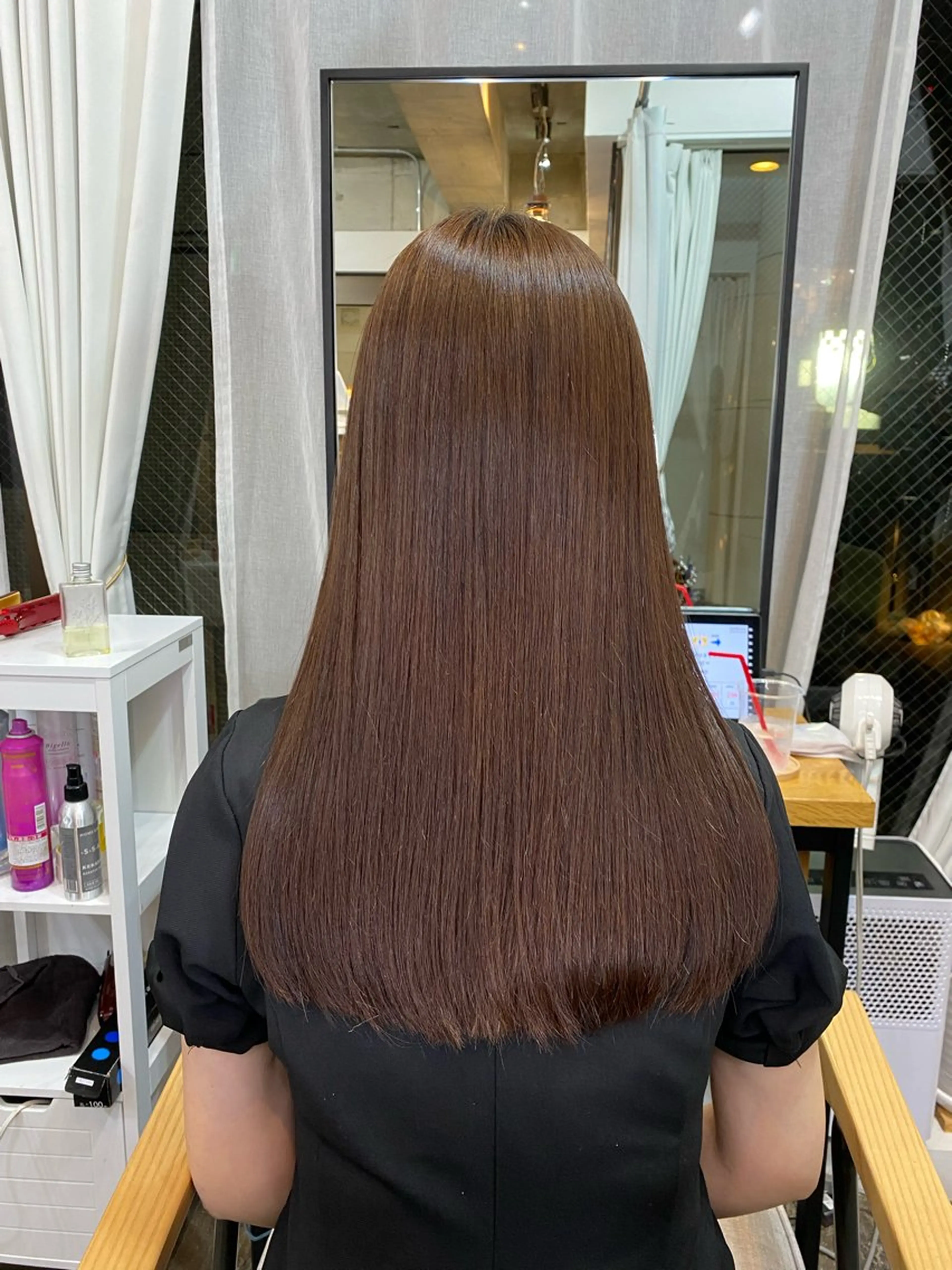 セミロング パーマ セミロングパーマ 酸性ストレート ストレートパーマ 縮毛矯正 トリートメント 統括マネージャー/ 髪のドクター/前原悟のヘアスタイル