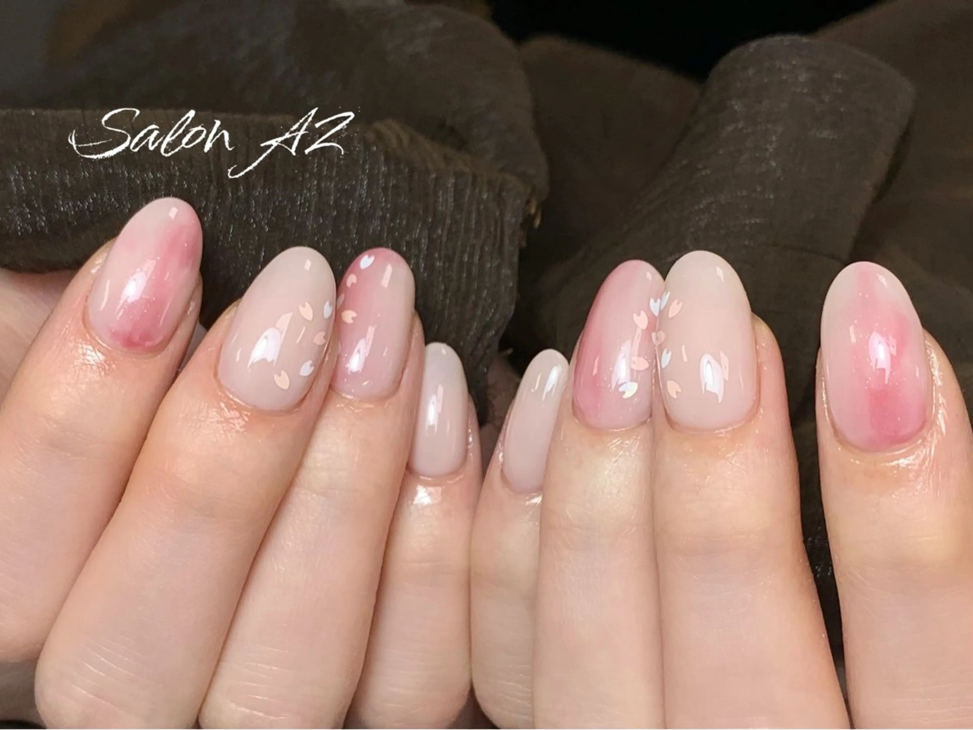 ネイル アートネイル フットネイル フレンチネイル マグネットネイル 持ち込み ハンドネイル salon AZのネイルデザイン