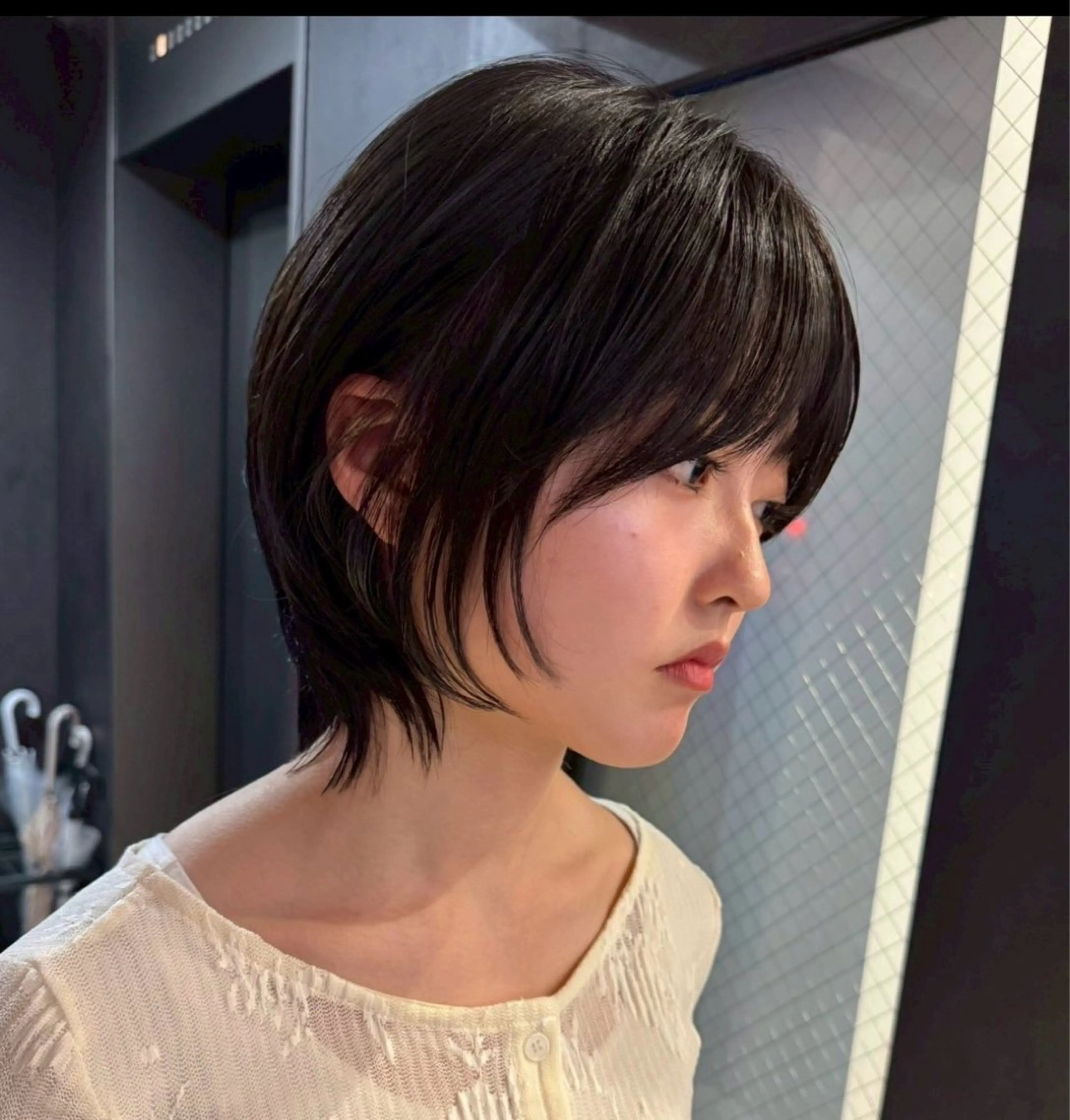 ショート ショートボブ ボブレイヤー ボブ レイヤーカット ショートヘア fifth原宿/ 今村圭一のヘアスタイル