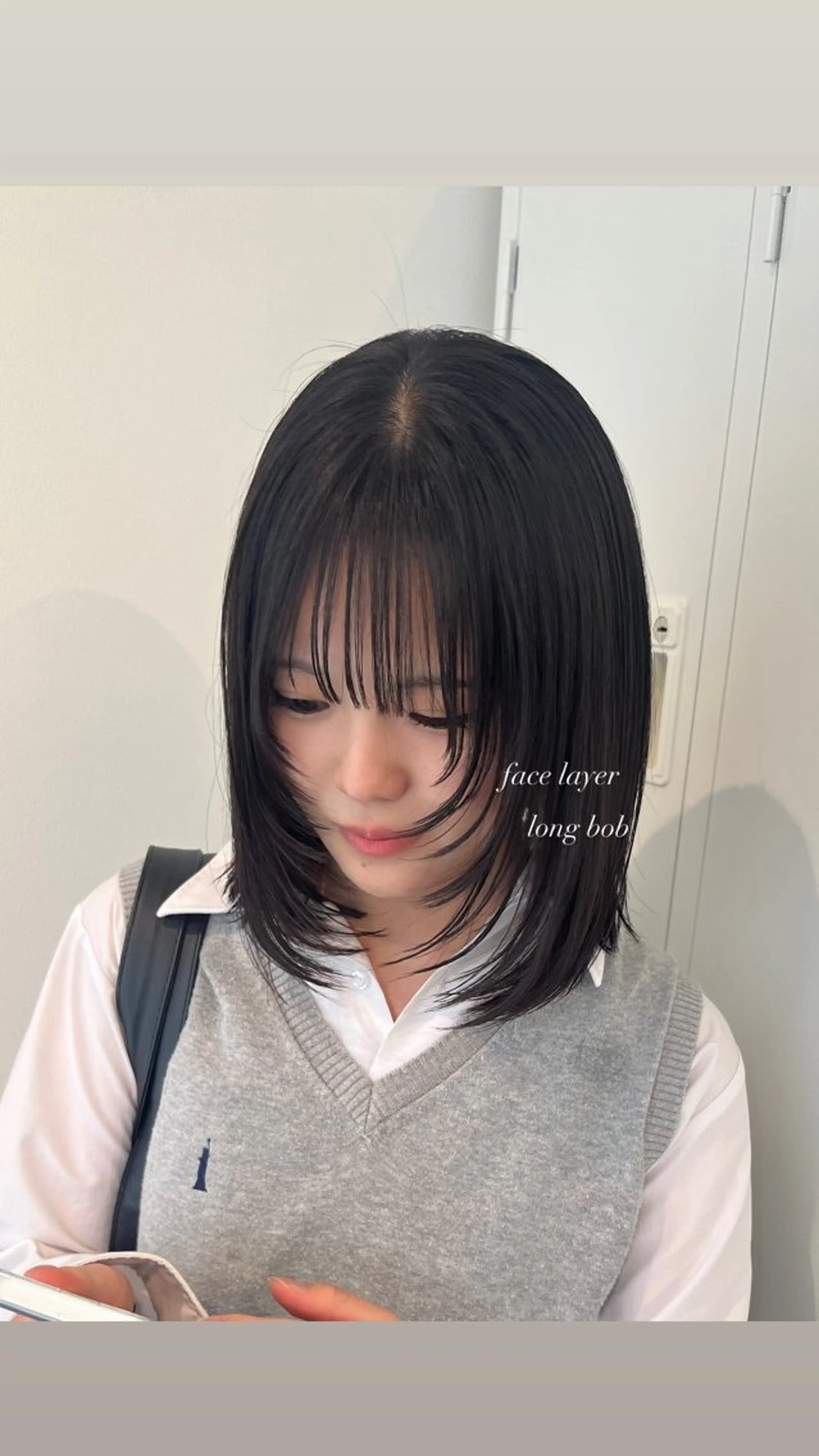 ミディアム 顔まわりレイヤー レイヤーカット カット トリートメント Miku🪄💫 フェイスレイヤーのヘアスタイル