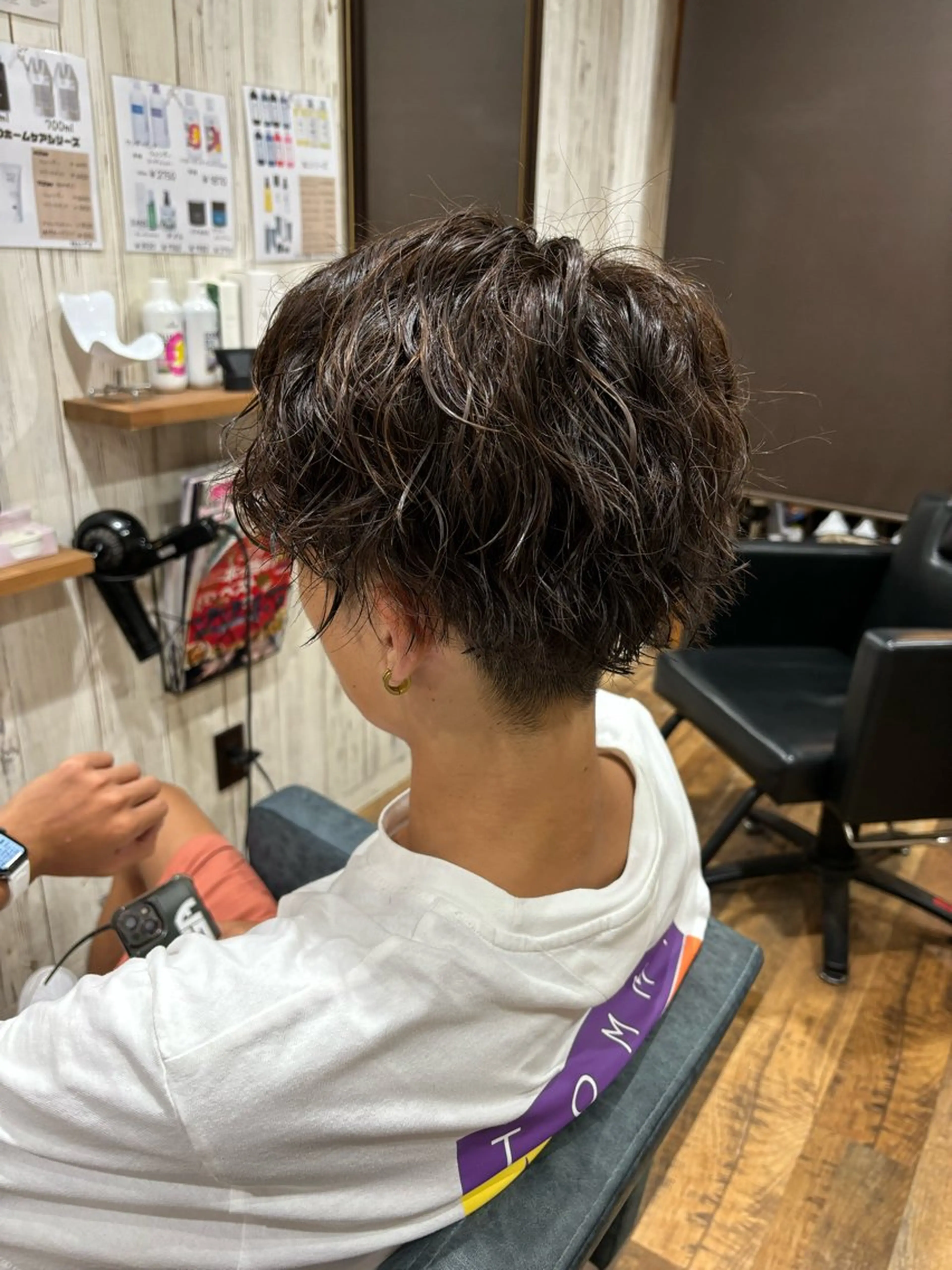 メンズカット+カラーの写真