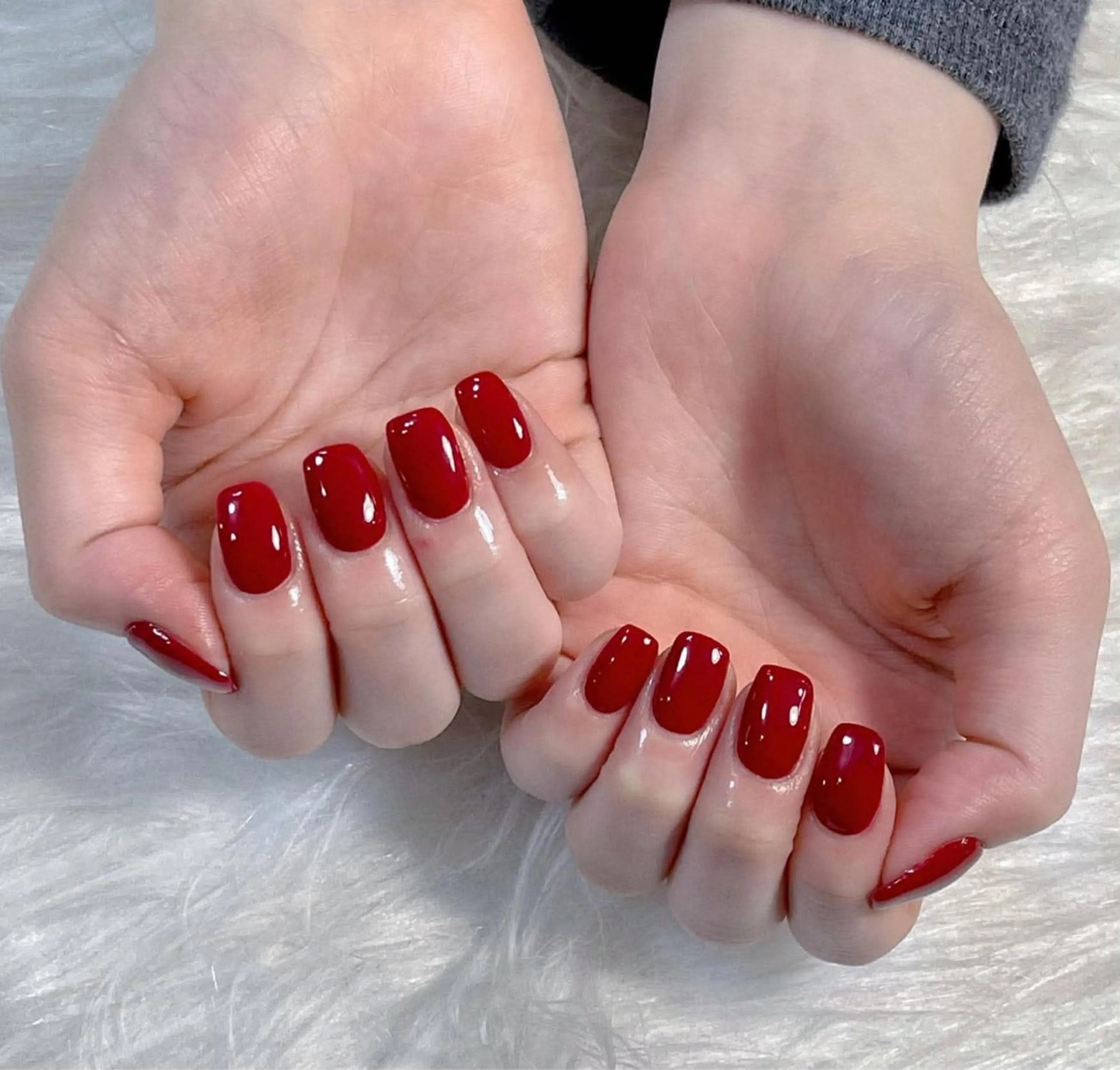 ネイル 長さ出し フレンチネイル グラデーション キラキラネイル 韓国ネイル ハンドネイル Hana Nail Salonのネイルデザイン