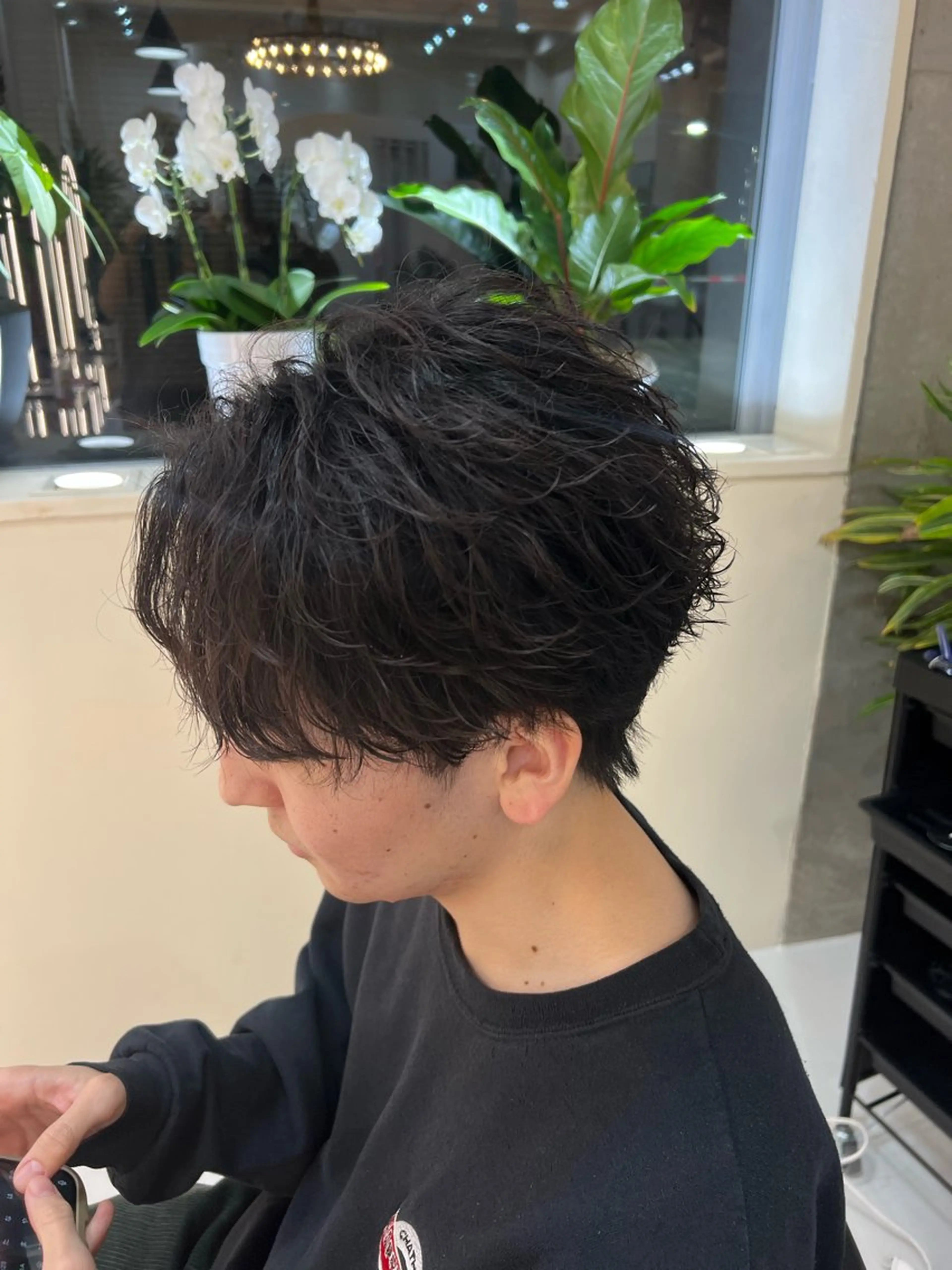 ショート パーマ メンズ カット ヘアカラー パーマ トリートメント 滝沢 智希のヘアスタイル