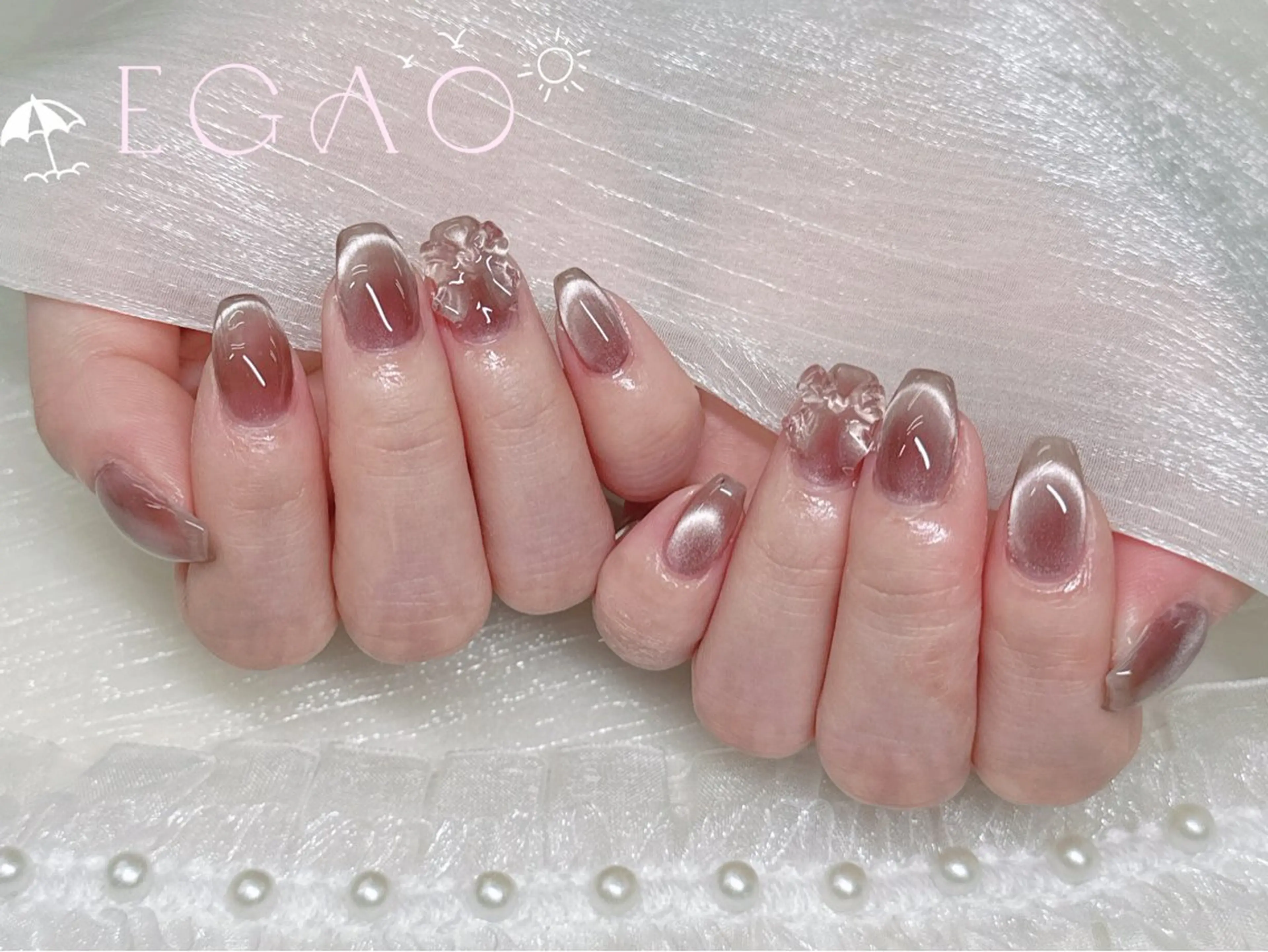 ネイル アートネイル フットネイル フレンチネイル ジェルネイル グラデーション ハンドネイル Egao Nail錦糸町店のネイルデザイン
